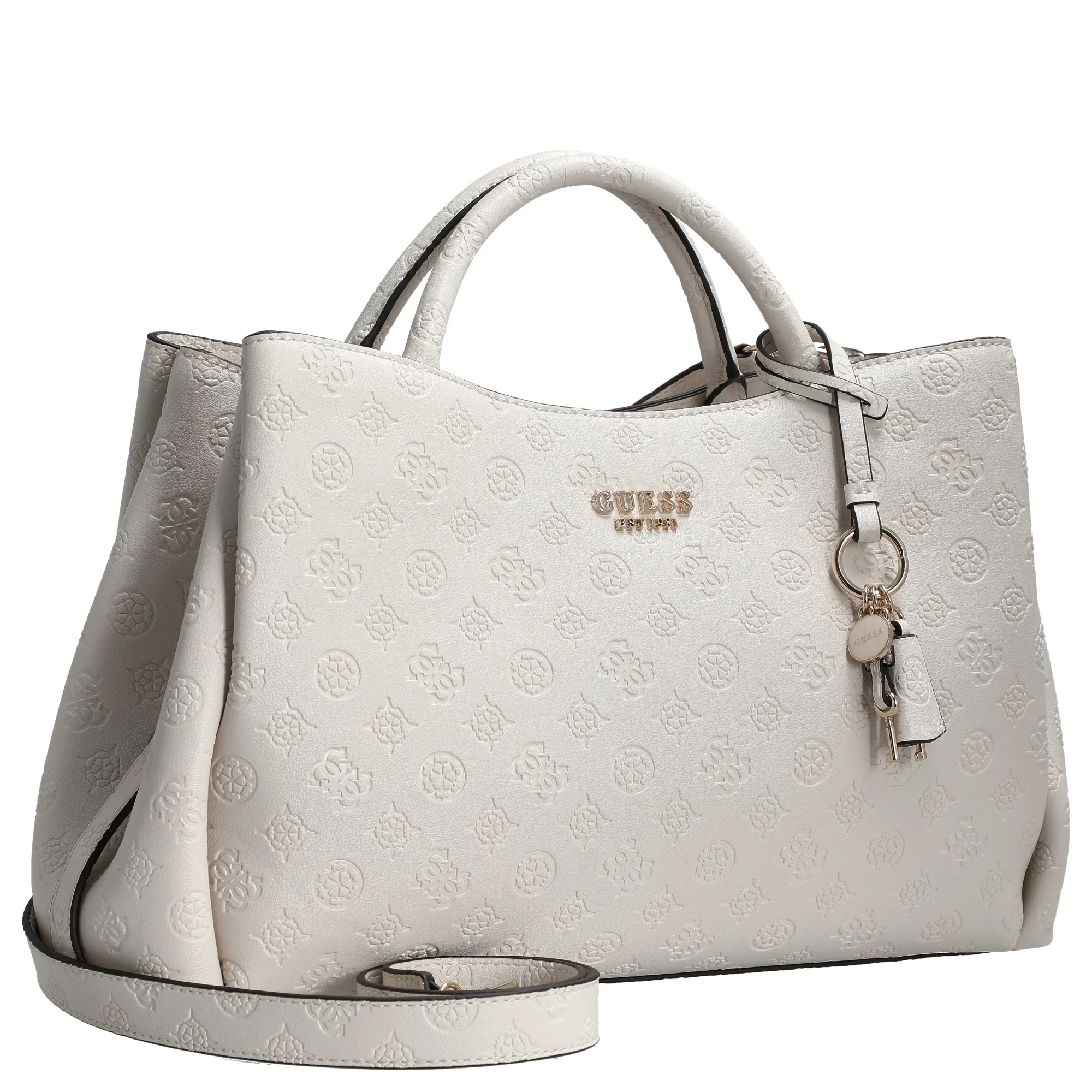 Guess Phoebe - Henkeltasche 33 cm (off white logo) - Image 5