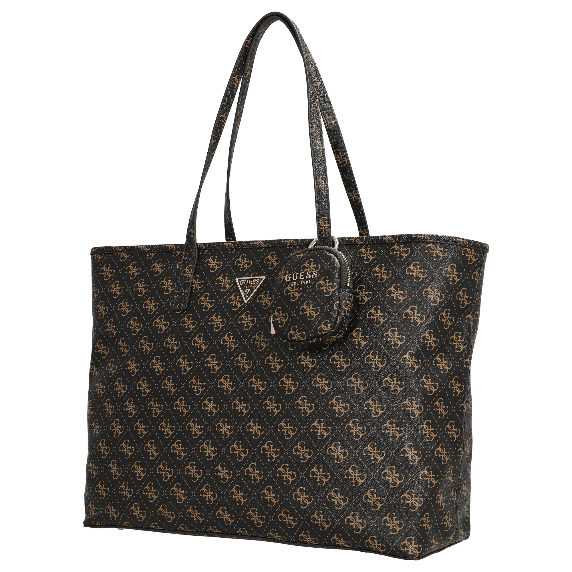 Guess Power Play II Tech Tote - Shopper L mit herausnehmbarer Pouch 39 cm (brown logo) - Image 2