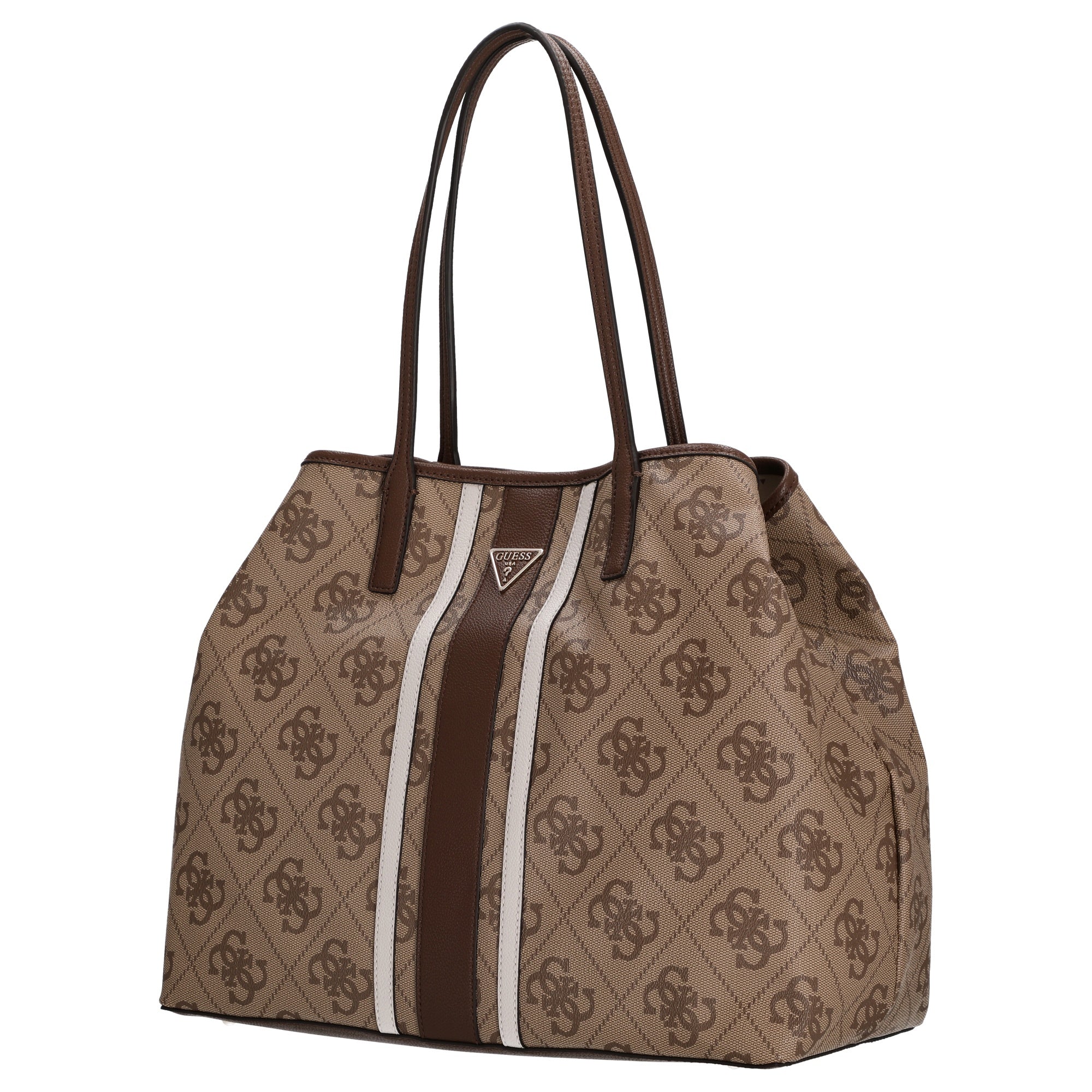 Guess Victtoria Large 2 in 1 Tote - Shopper 40 cm (latte logo/brown) - Image 2