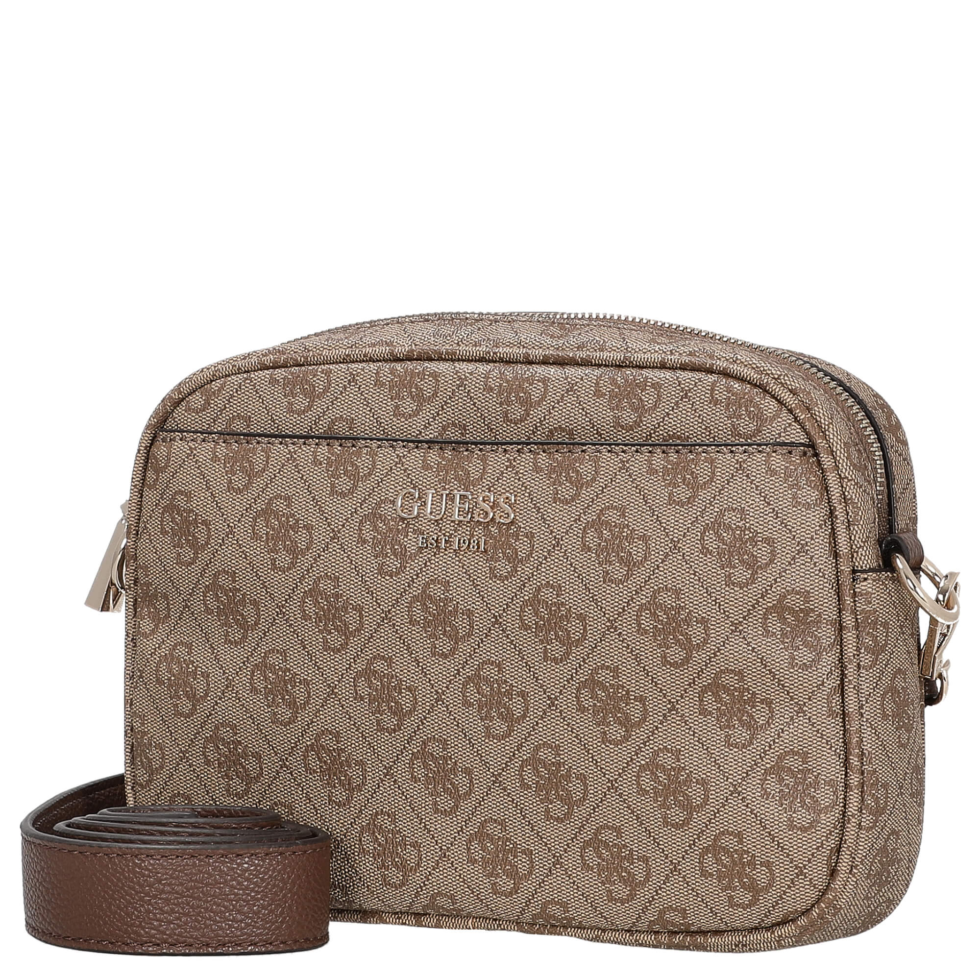 Guess Vikky II - Umhängetasche 20 cm (latte logo/brown) - Image 2