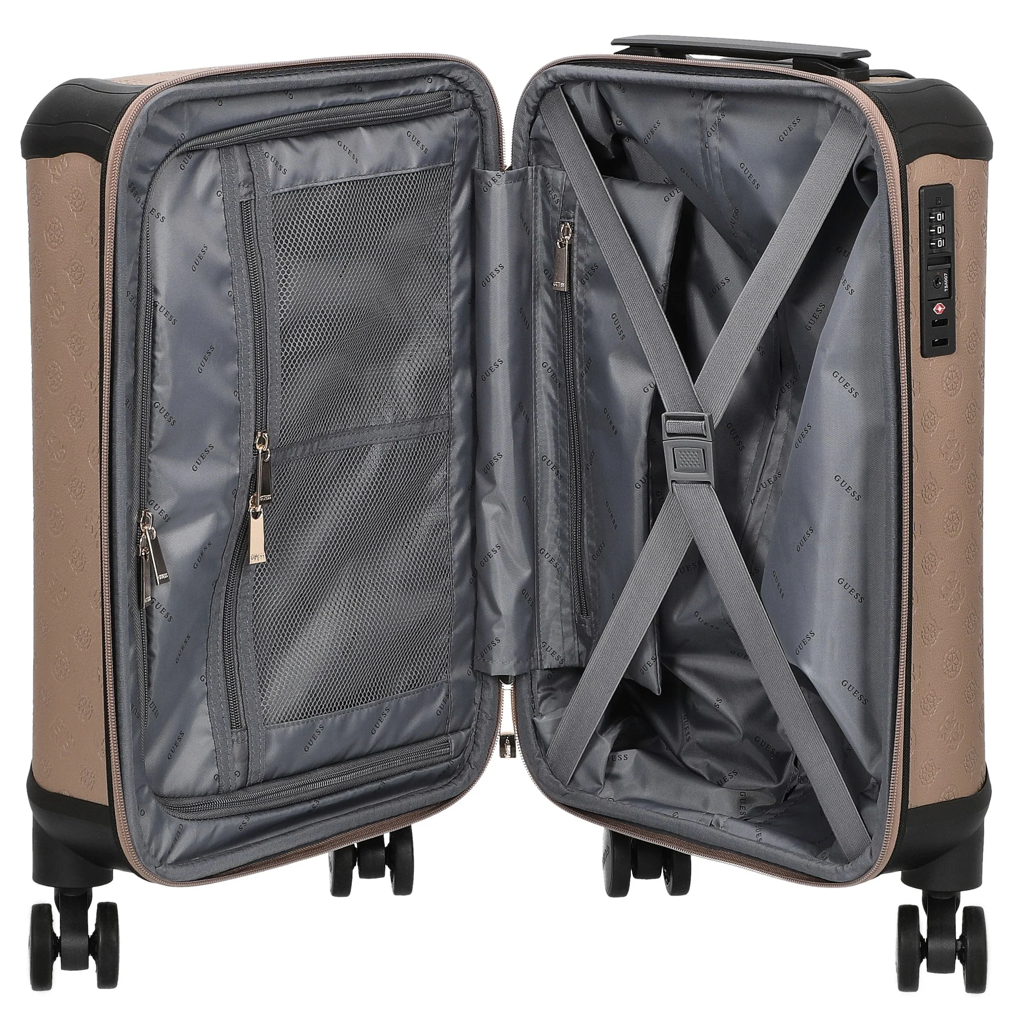 Guess Wilder 18 IN - 4-Rollen-Kabinentrolley 53 cm S (dark taupe logo) - Image 6