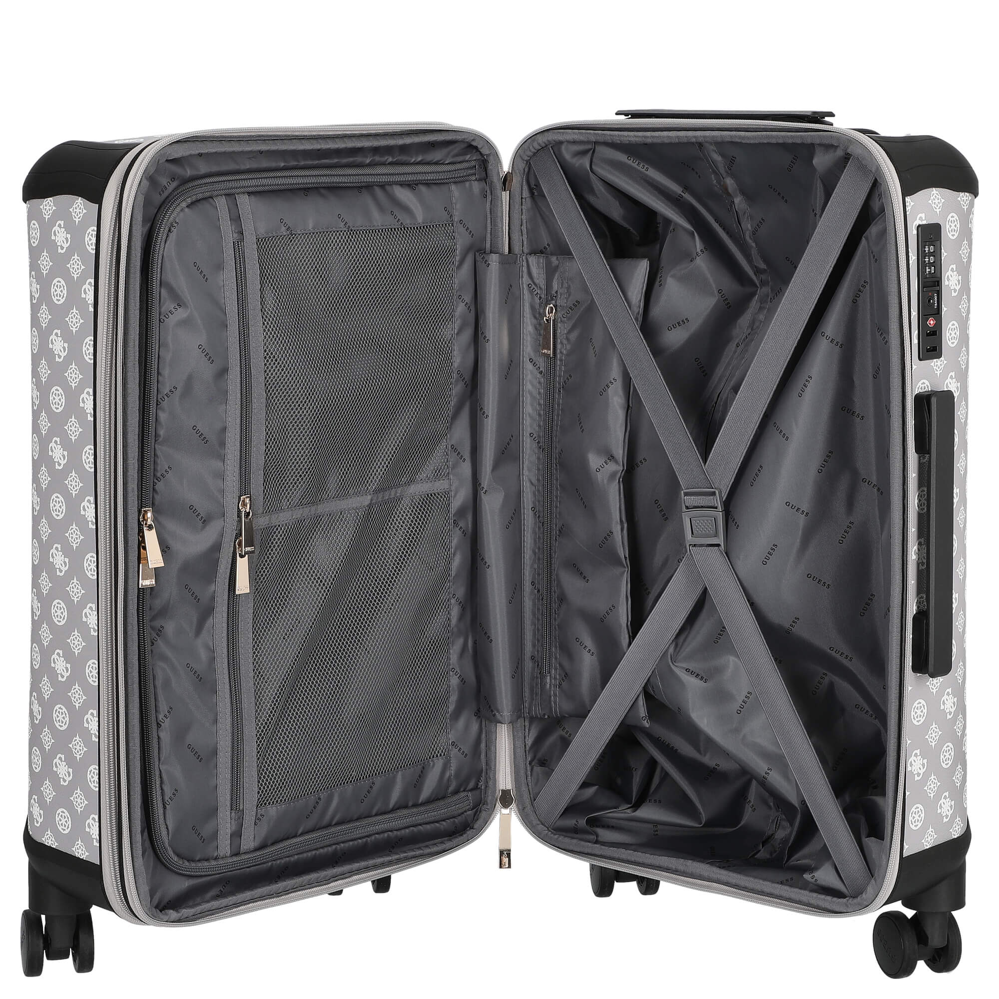Guess Wilder 22 IN - 4-Rollen-Trolley M 64 cm erw. (lavendar grey) - Image 6