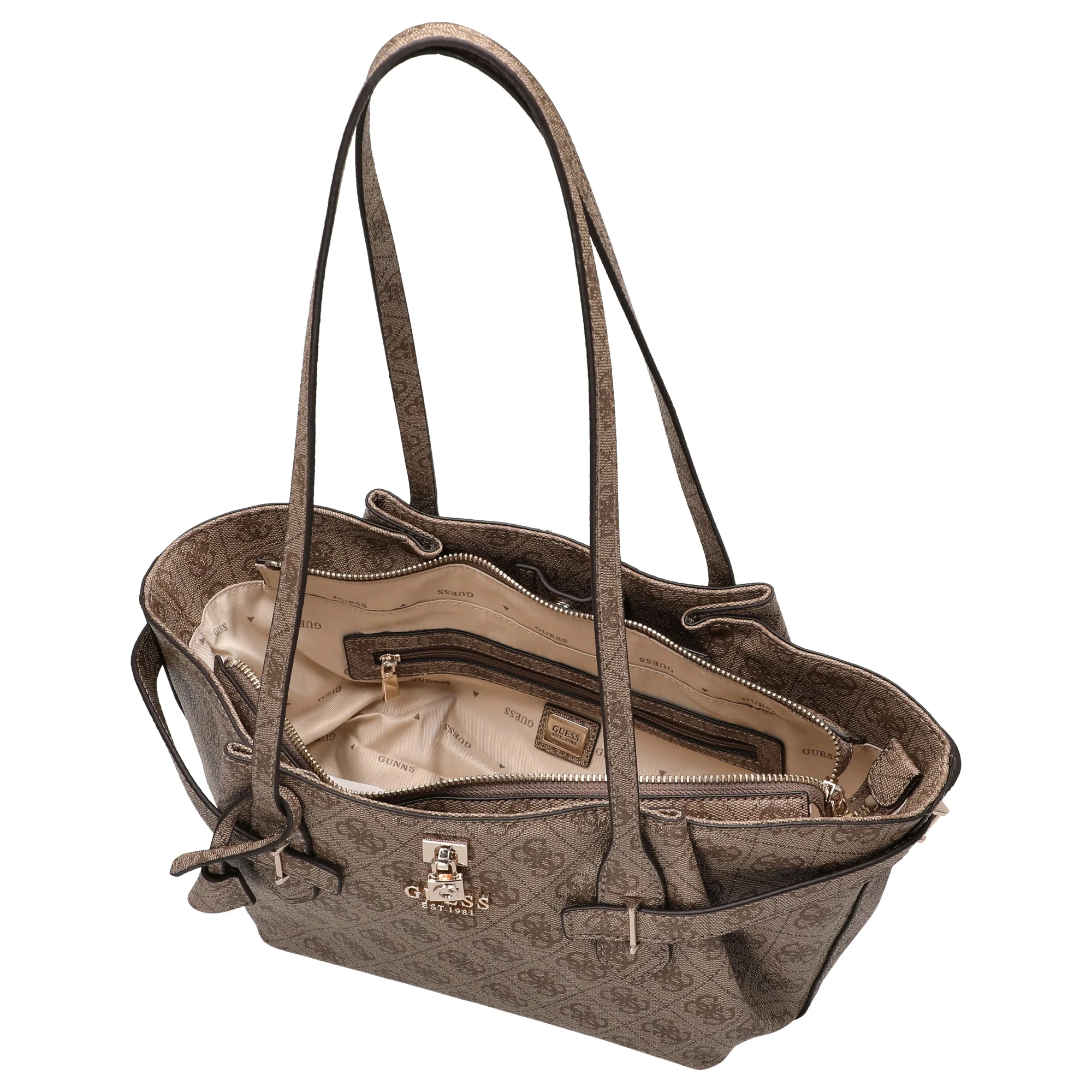 Guess Yesba Girlfriend - Schultertasche (latte logo) - Image 6