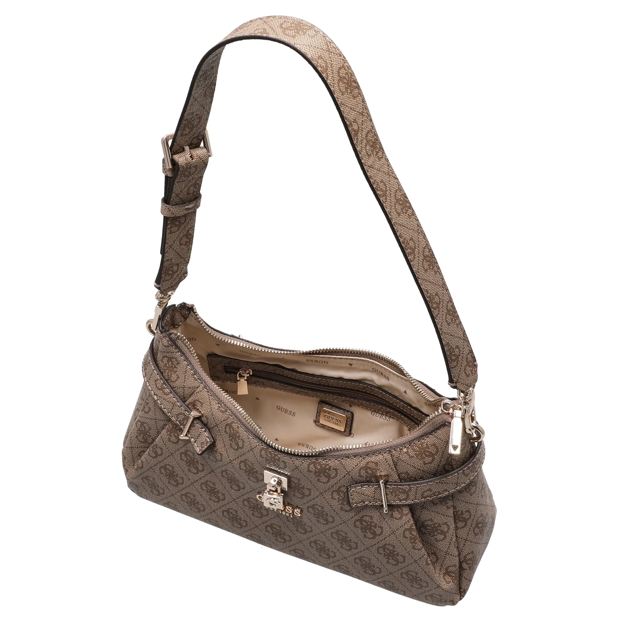 Guess Yesba - Schultertasche (latte logo) - Image 6
