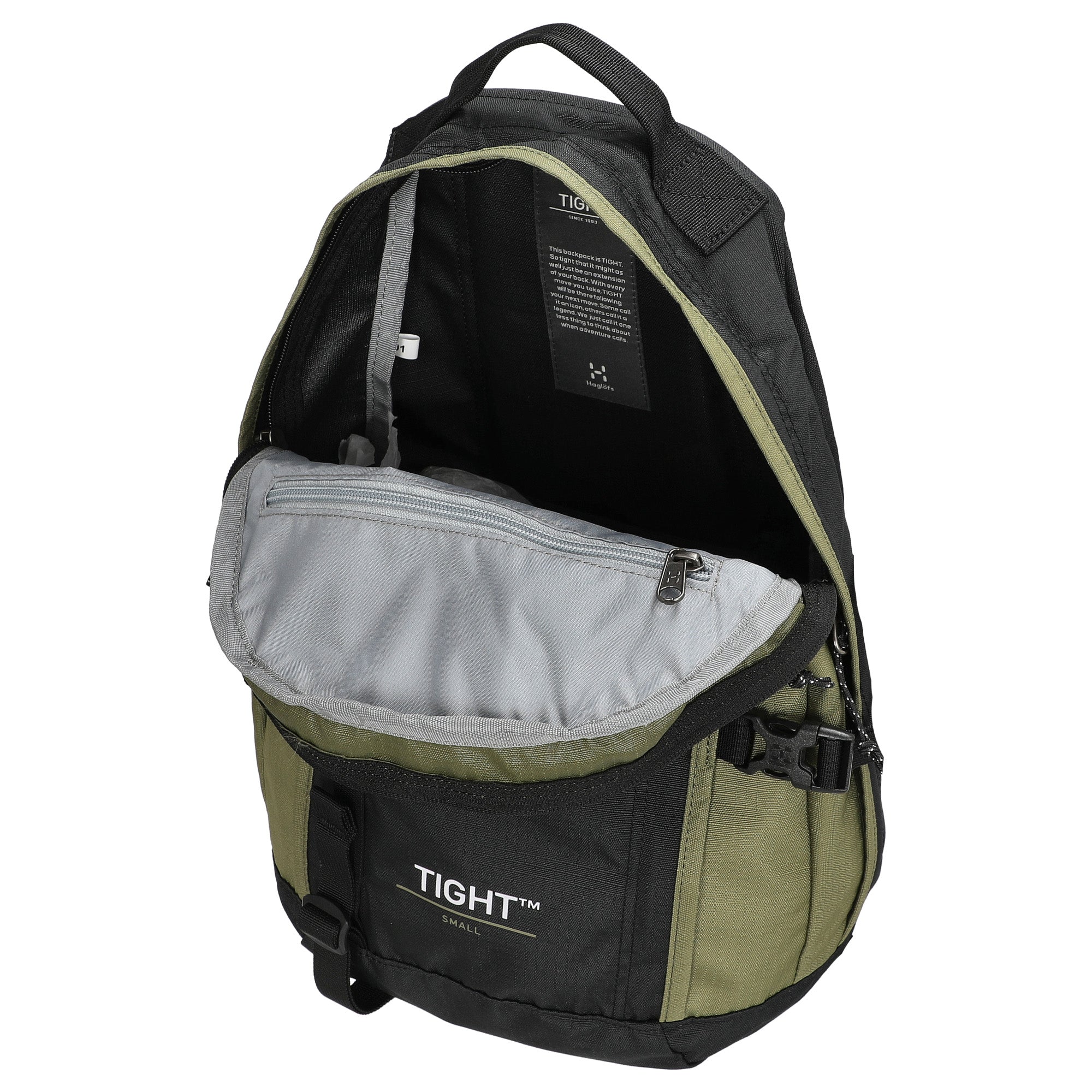 Haglöfs Tight Small - Rucksack 46 cm (true black/olive green) - Image 5