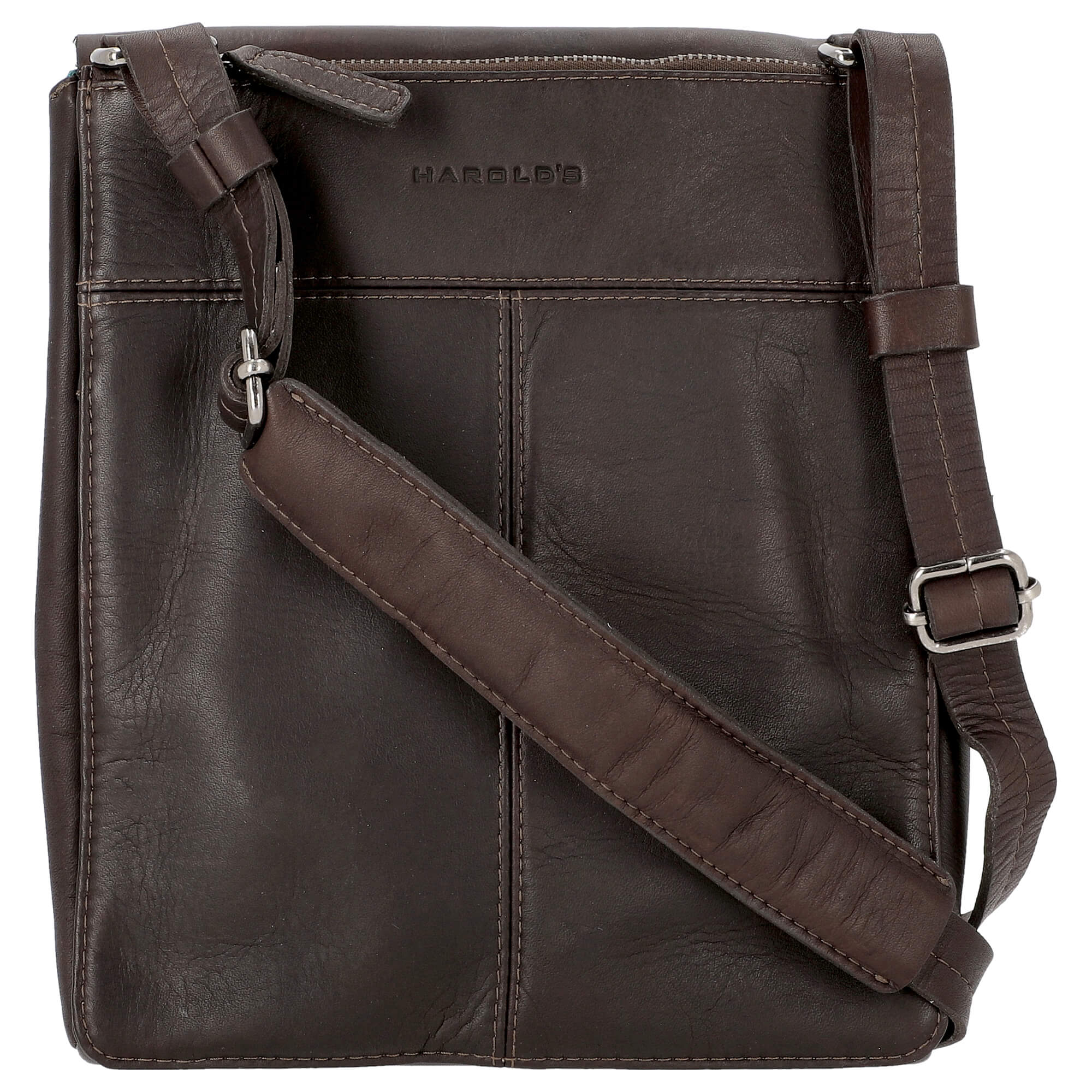 Harolds Campo Messengerbag upend / Umhängetasche M 25 cm (brown) - Image 4