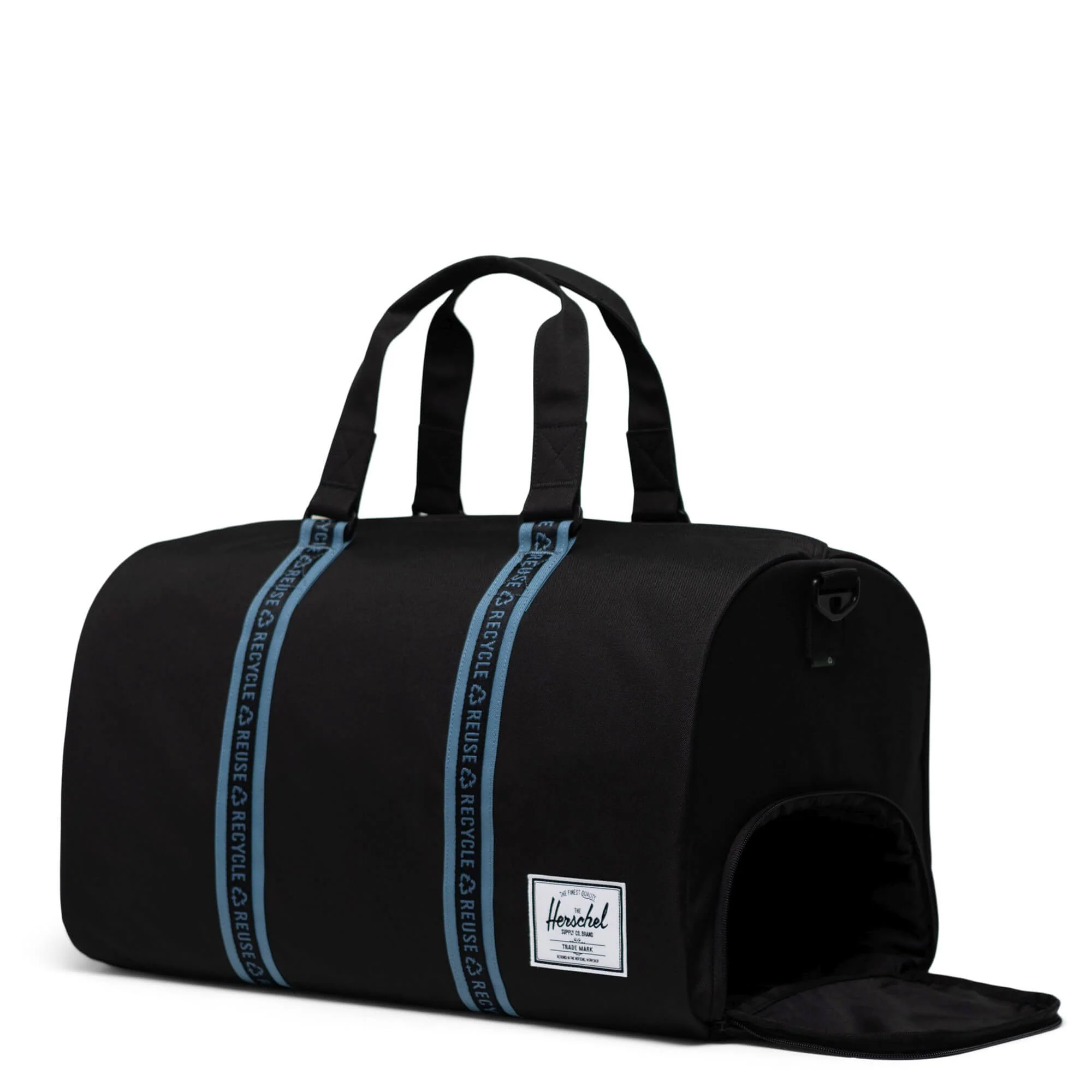 Herschel ECO Novel - Reisetasche 52 cm (black/copen blue) - Image 3