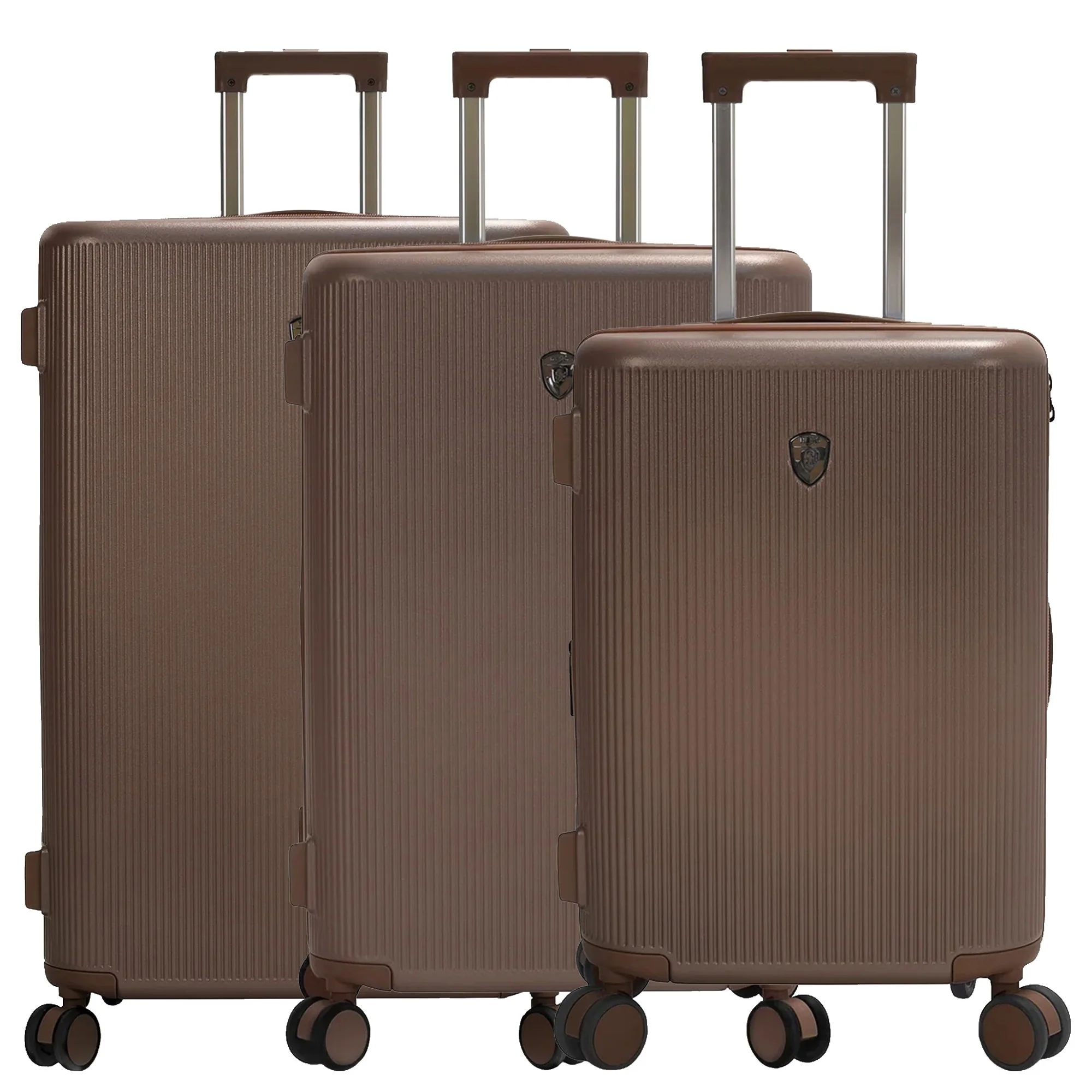 Heys Earth Tones - 4-Rollen-Trolley Set 3tlg. L/M/S erw. (umber)