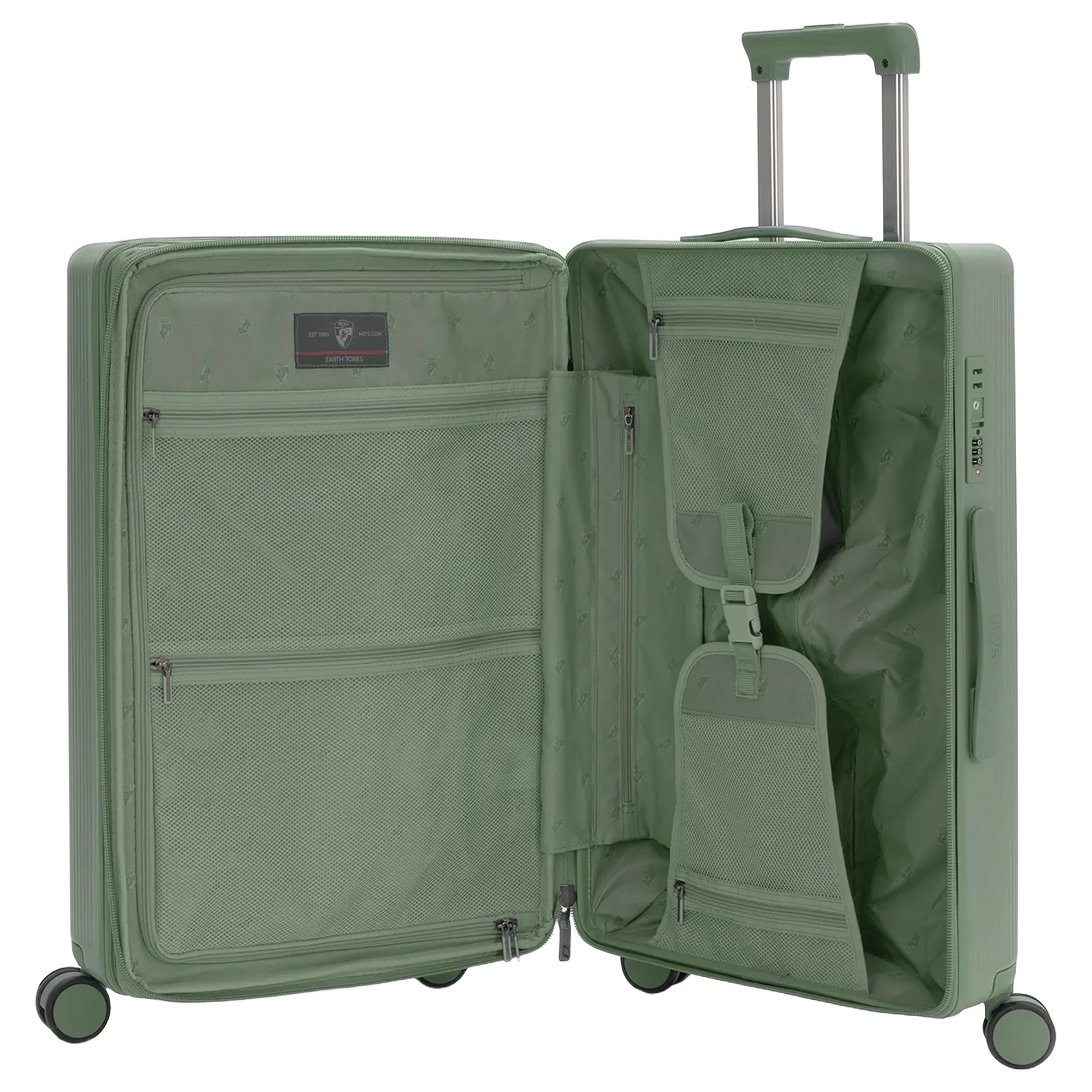 Heys Earth Tones - 4-Rollen-Trolley M 66 cm erw. (moss) - Image 5
