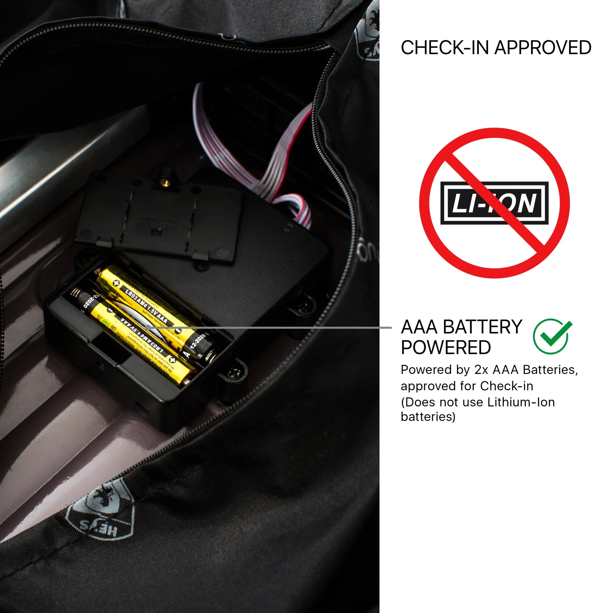 Heys SmartLuggage - 4-Rollen-Kabinentrolley S (black) - Image 11