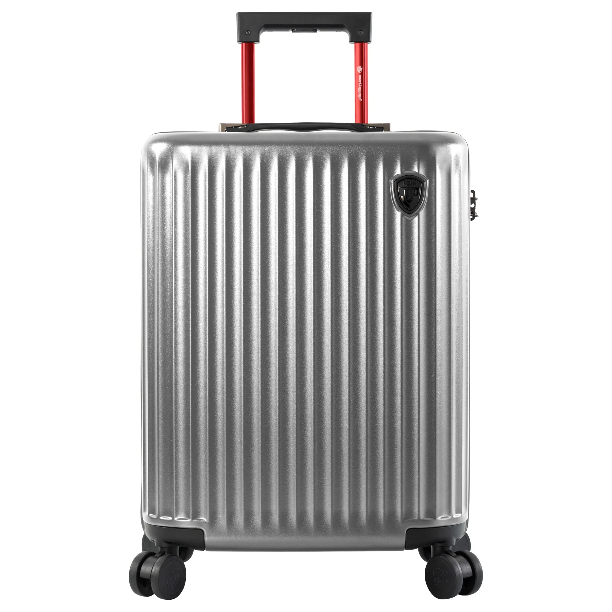 Heys SmartLuggage - 4-Rollen-Kabinentrolley S (silber)