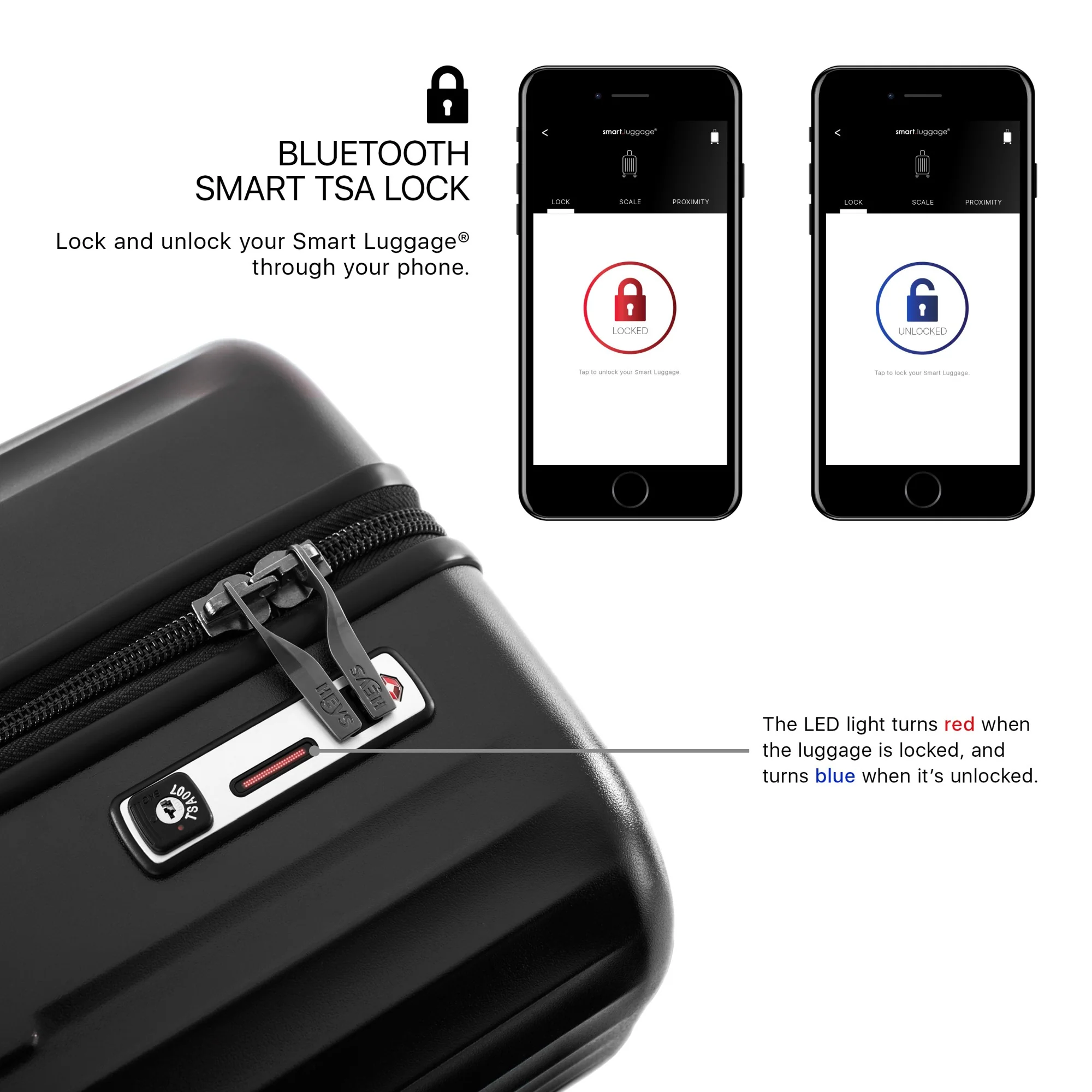 Heys SmartLuggage - 4-Rollen Trolley M (burgundy) - Image 9