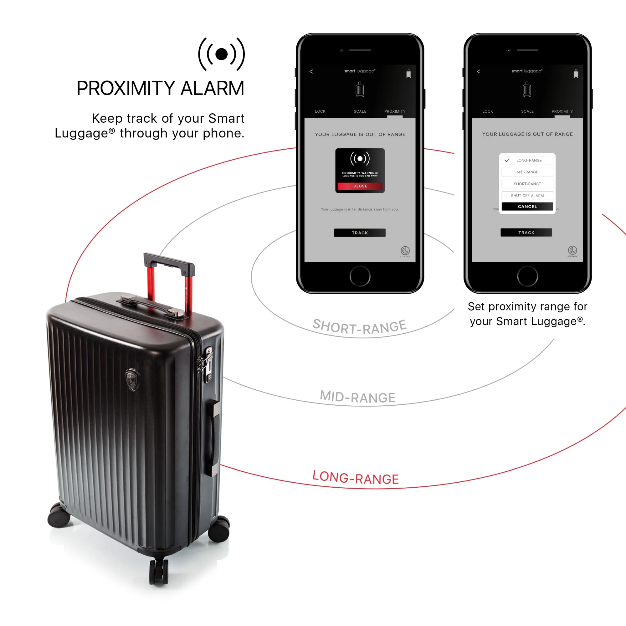 Heys SmartLuggage - 4-Rollen-Trolley Set 3tlg. L/M/S (black) - Image 9