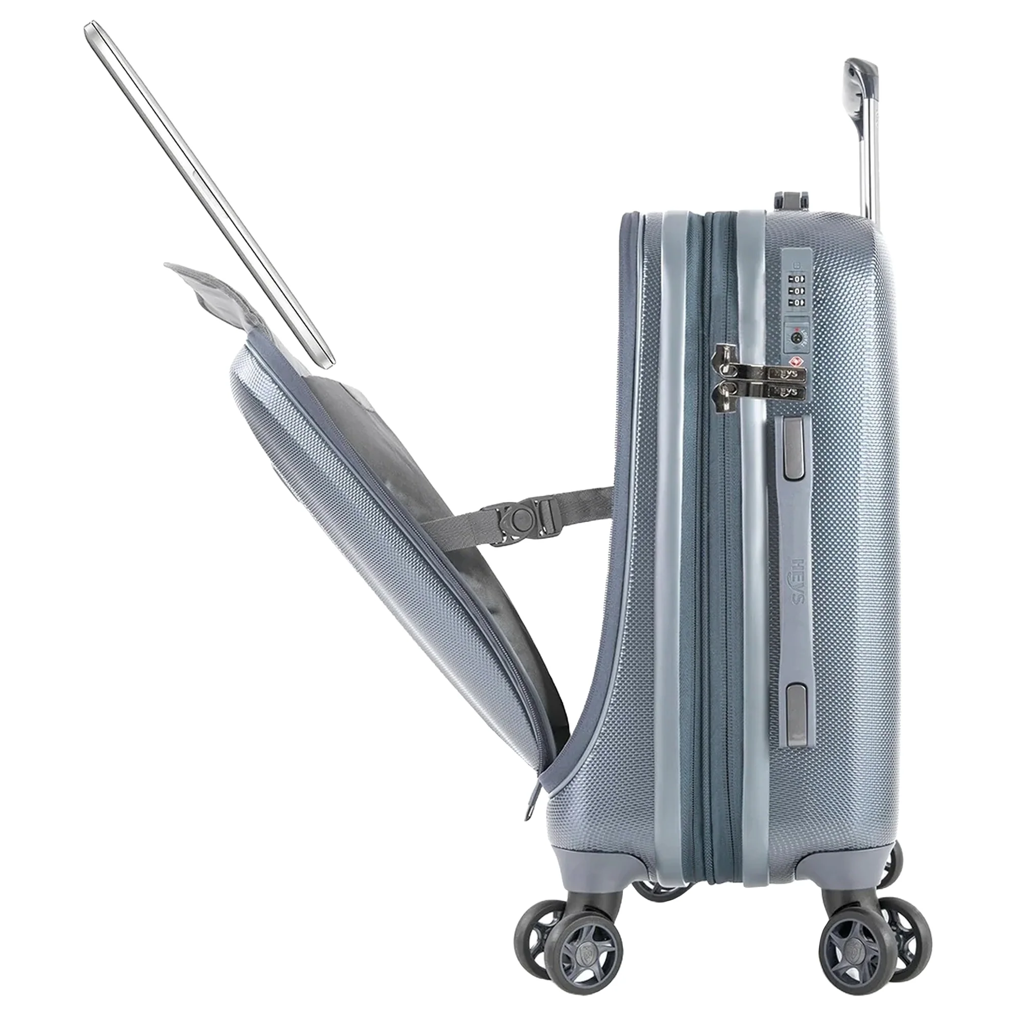 Heys Vantage Smart Access - 4-Rollen-Kabinentrolley S 15.6" 53 cm erw. (slate blue) - Image 4