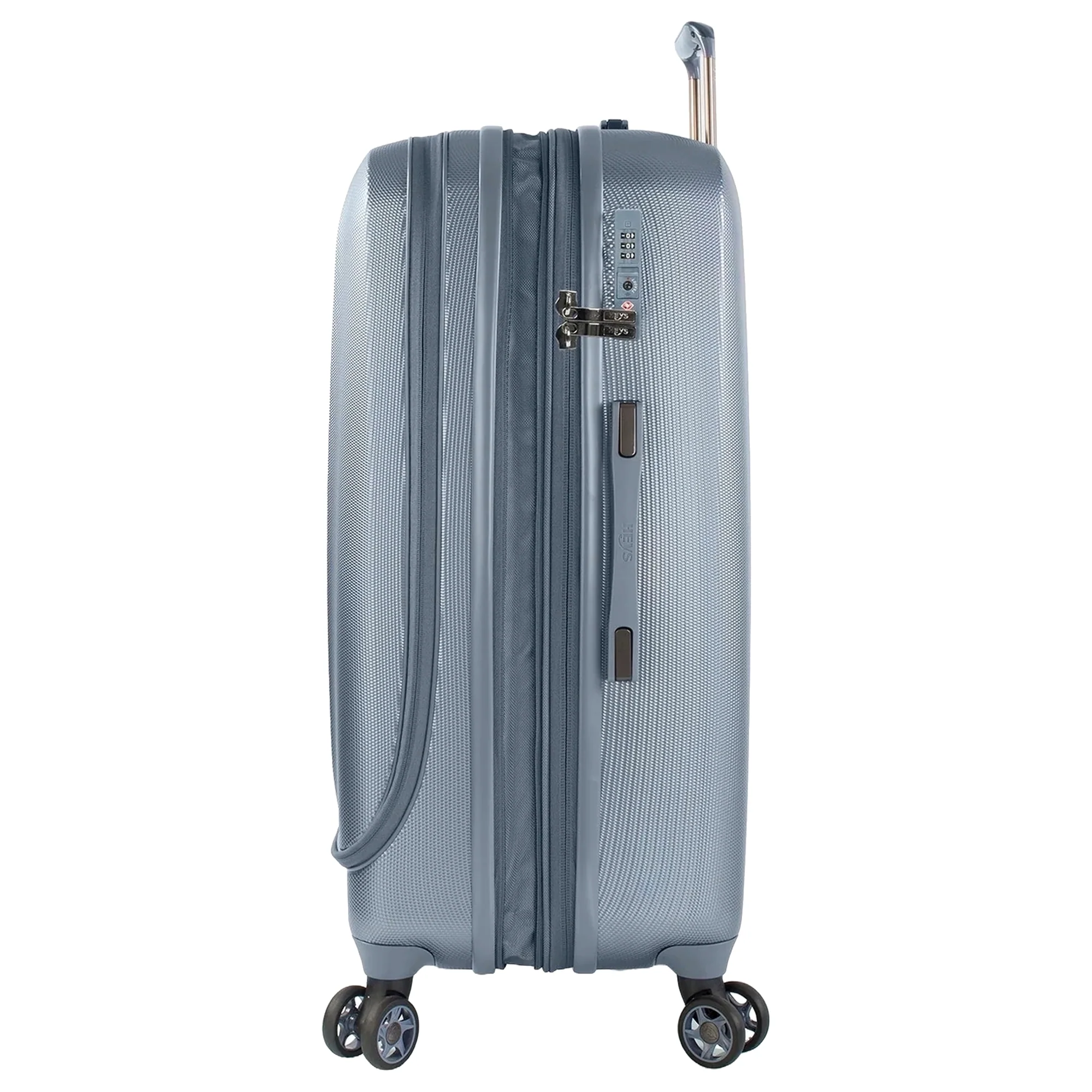 Heys Vantage Smart Access - 4-Rollen-Trolley L 76 cm erw. (slate blue) - Image 2