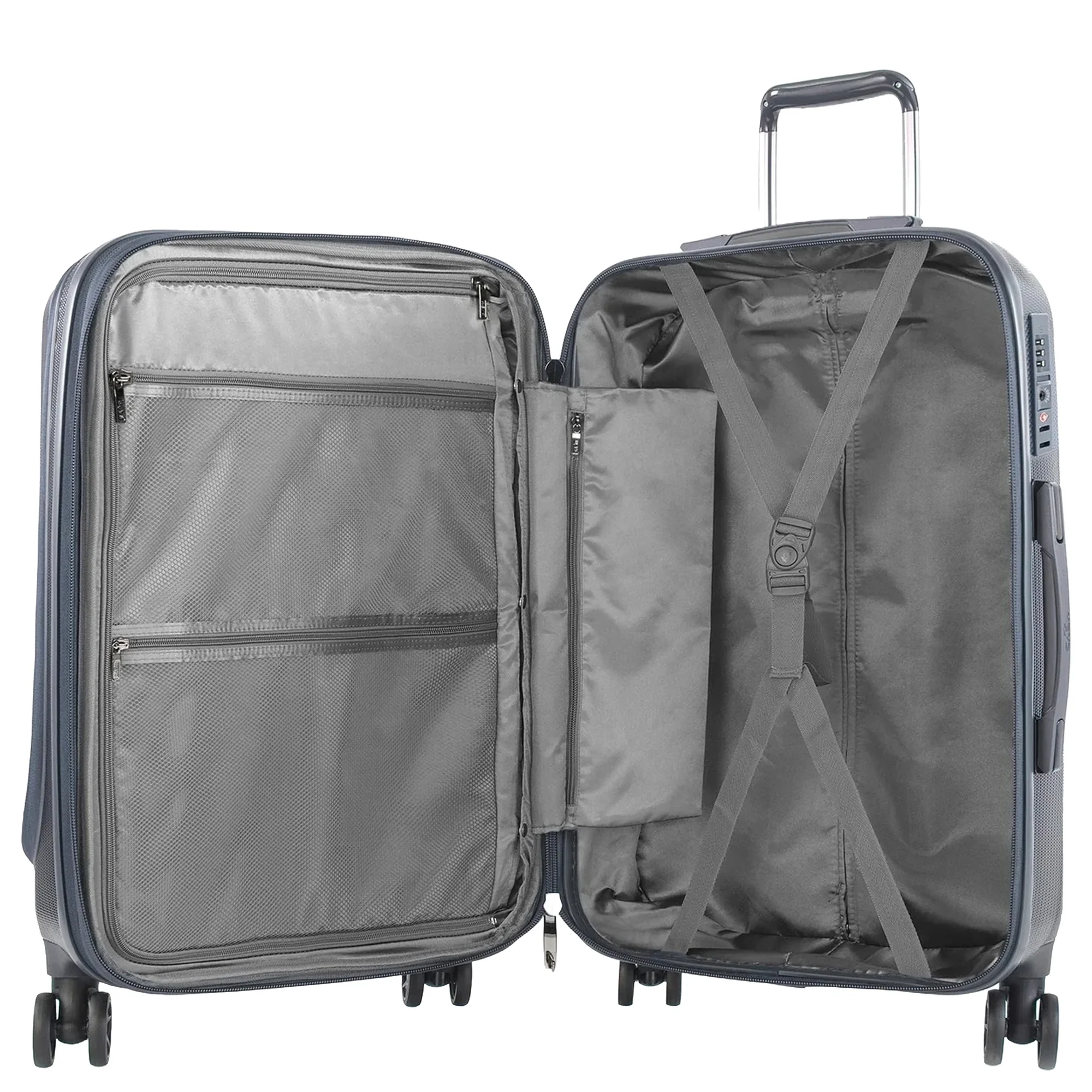 Heys Vantage Smart Access - 4-Rollen-Trolley M 66 cm erw. (slate blue) - Image 5