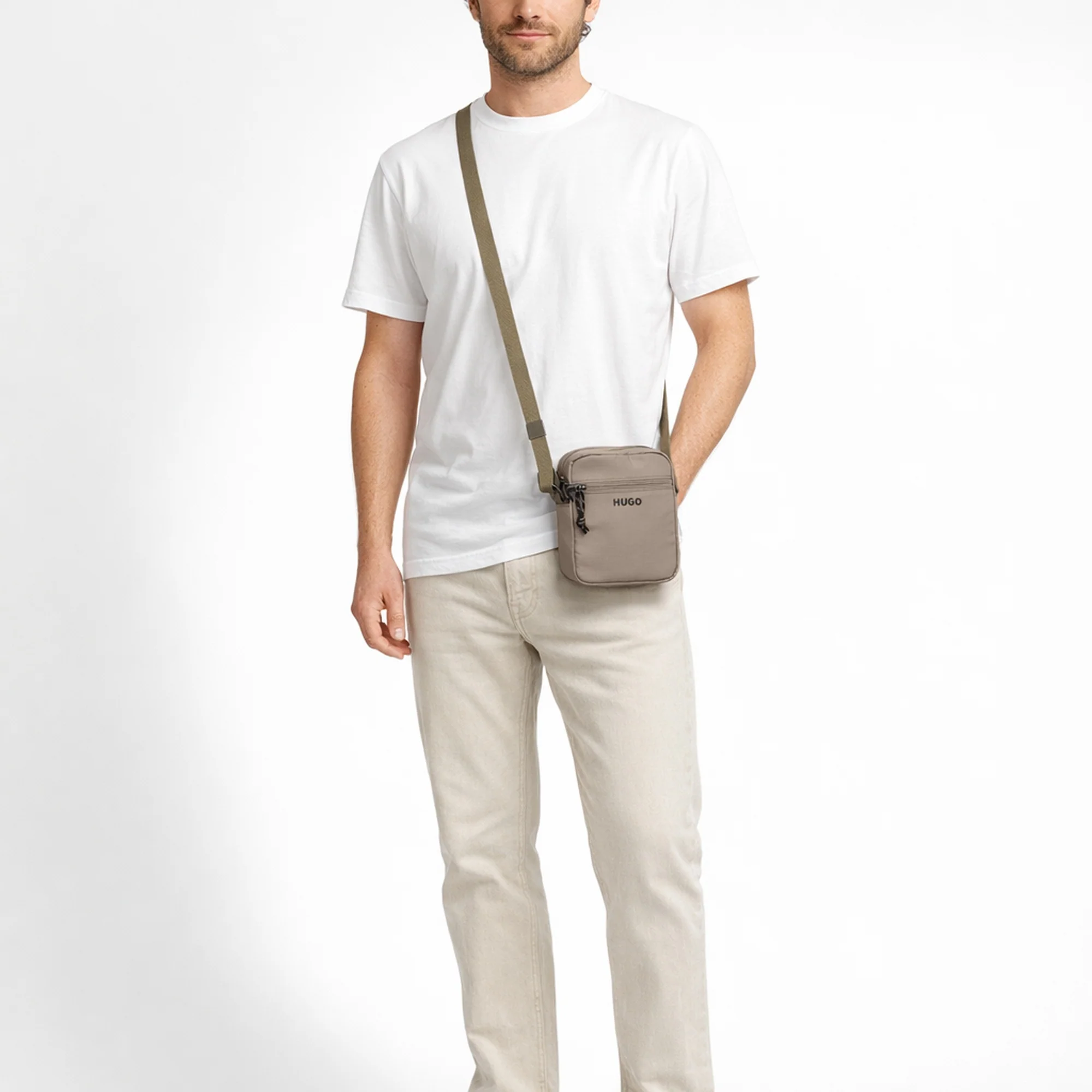 HUGO Everett NS - Umhängetasche 18 cm (light brown) - Image 8
