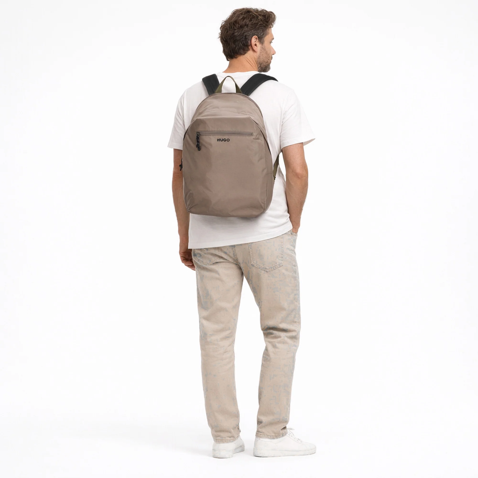 HUGO Everett - Rucksack 48 cm (light brown) - Image 7