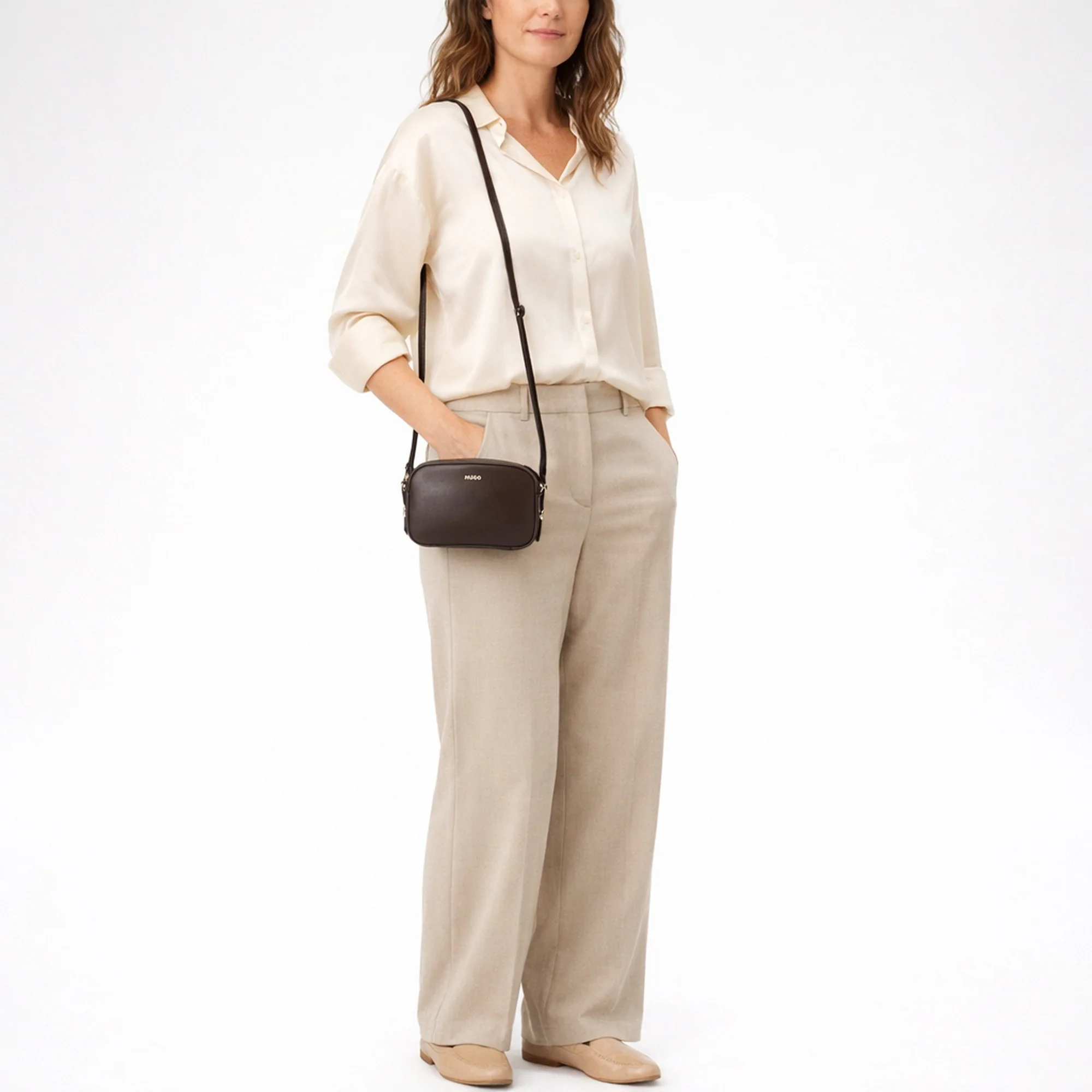 HUGO Syndra - Umhängetasche 20 cm (brown) - Image 8