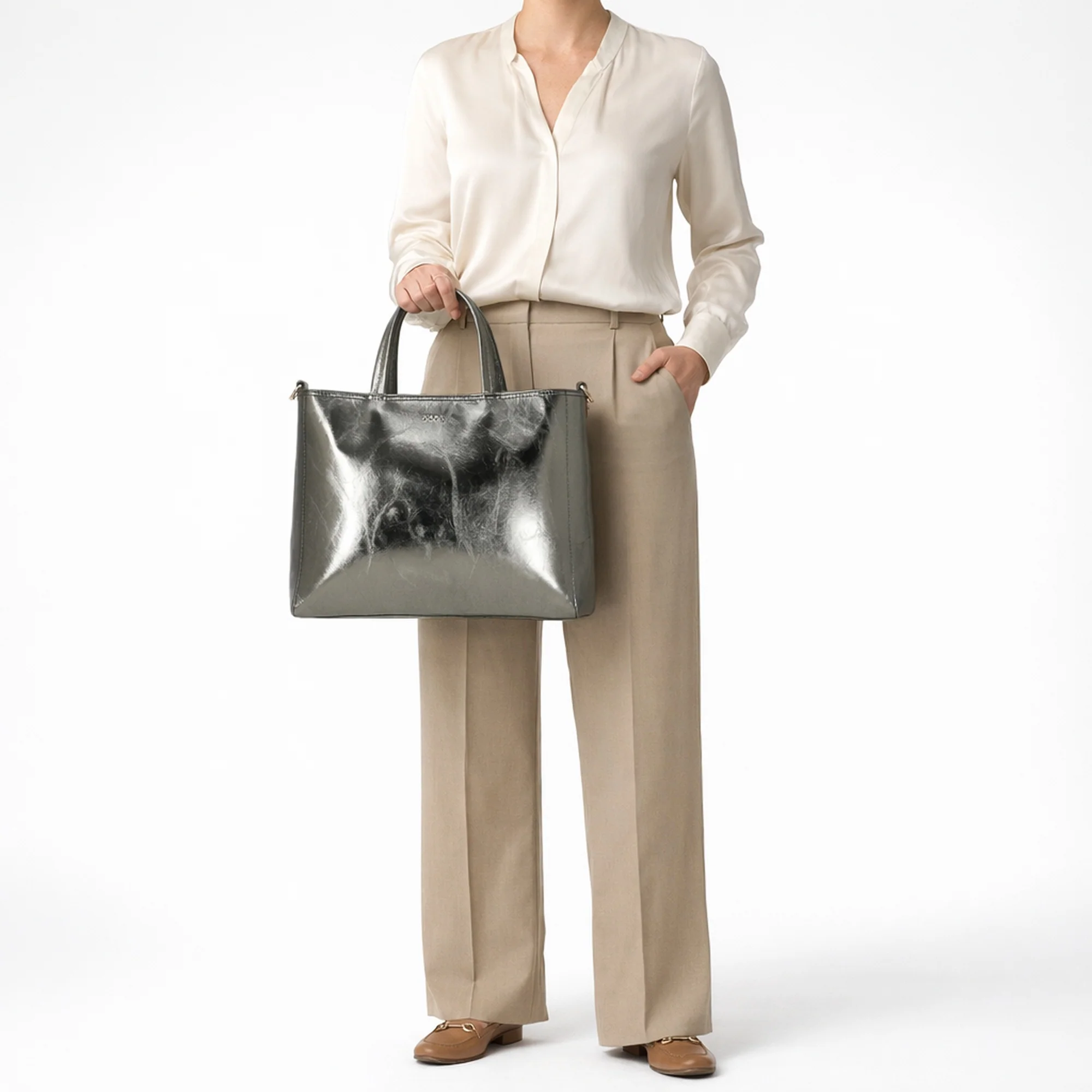 Joop Metallico Elea - Henkeltasche 35 cm (burnt olive) - Image 7