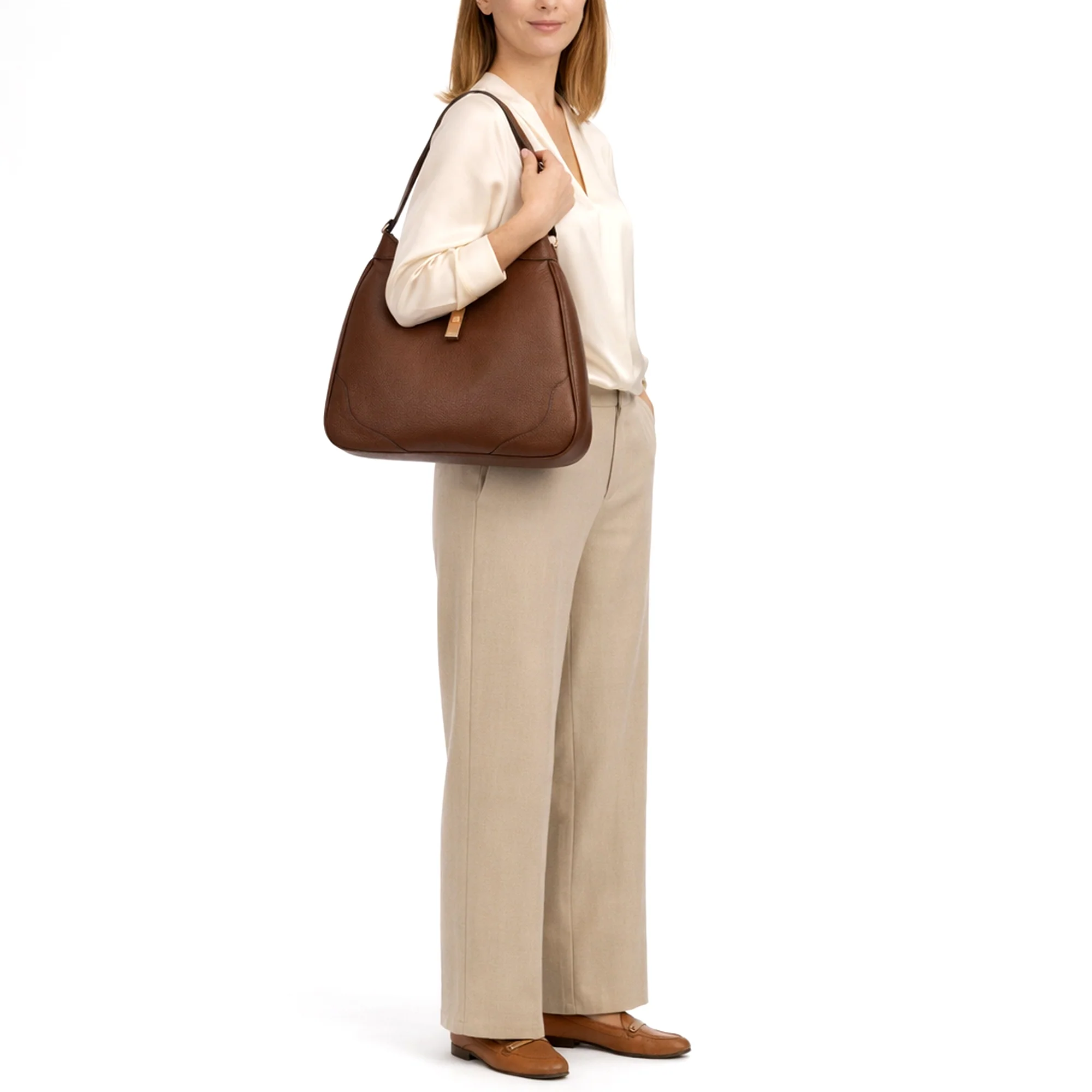 Joop Palazzo Lisa - Schultertasche 33 cm (brown) - Image 7