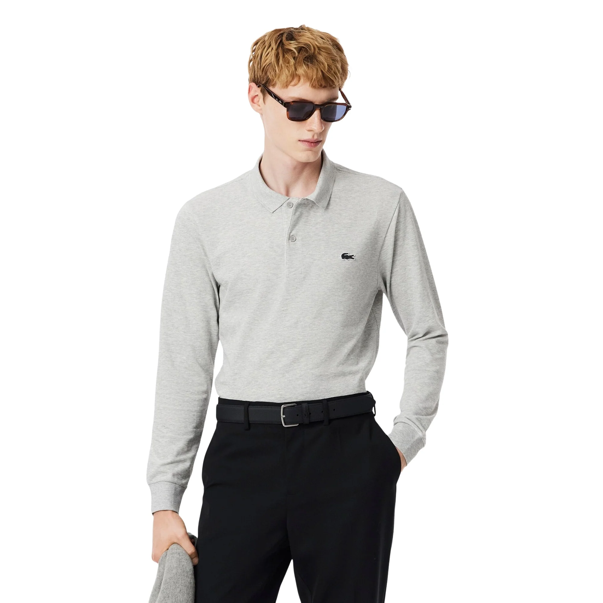 Lacoste Accessoire - Gürtel 3.5 cm Leder (black, 115 cm) - Image 4