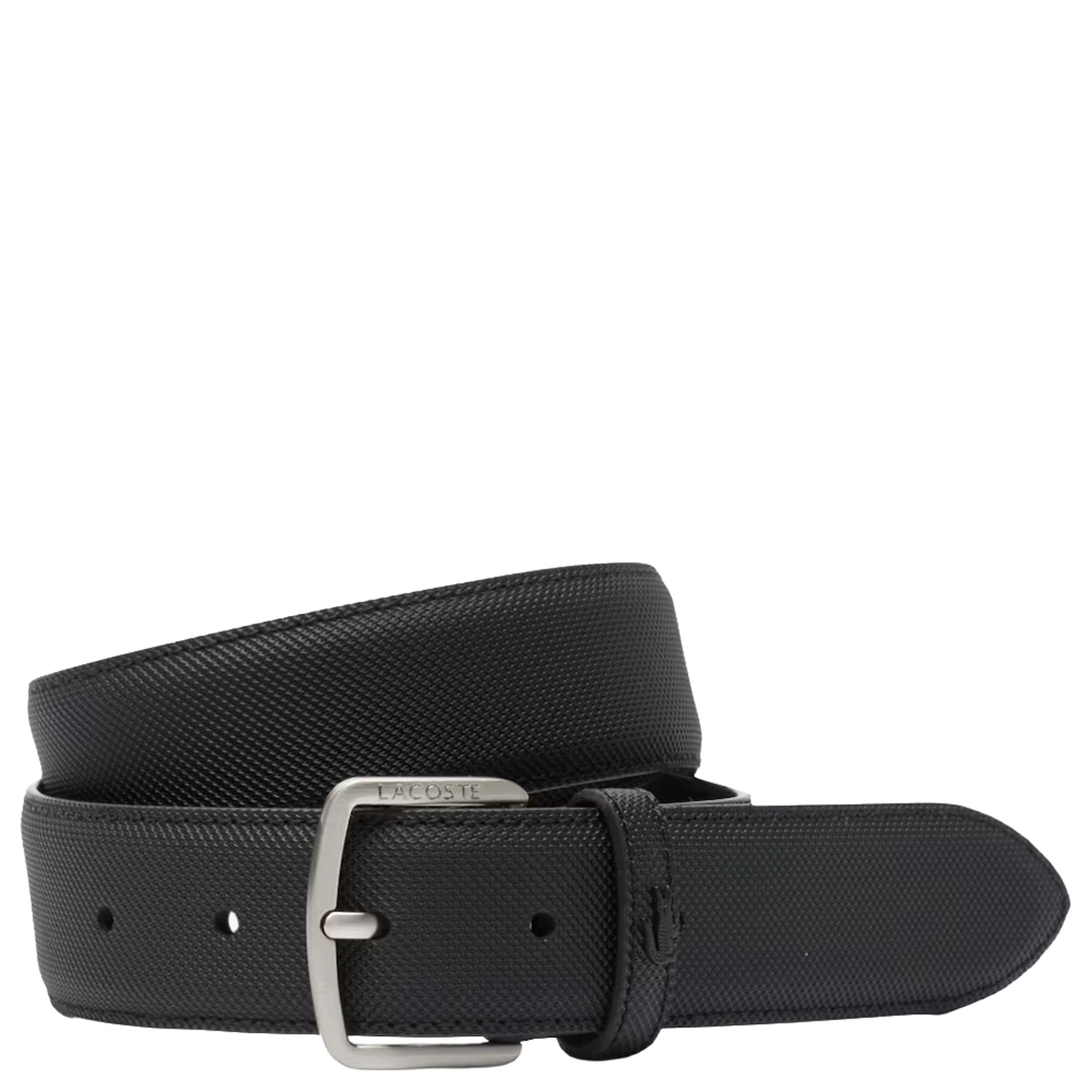 Lacoste Accessoire - Gürtel 3.5 cm Leder (black, 120 cm)