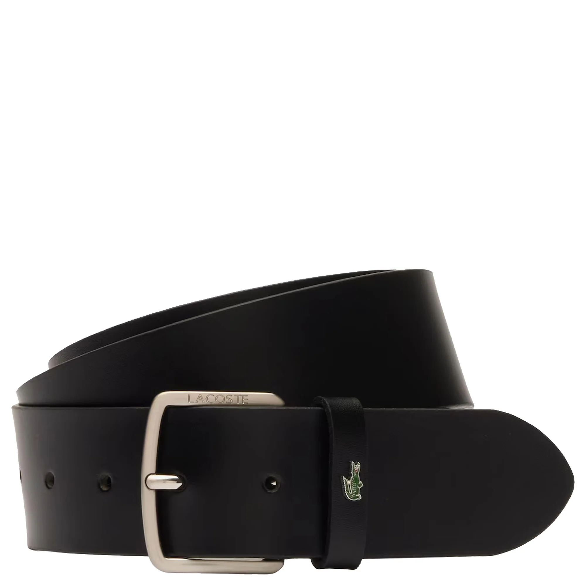 Lacoste Accessoire - Gürtel 4 cm Leder (black, 100 cm)