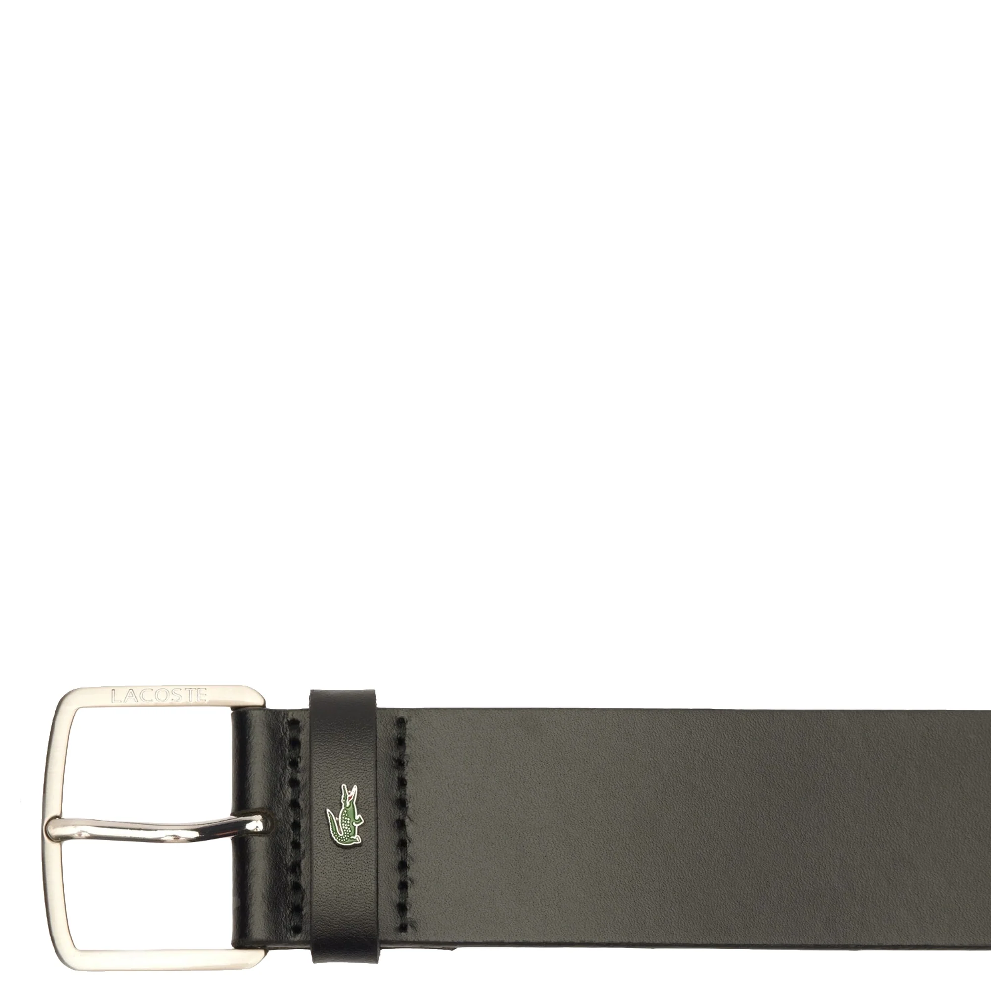 Lacoste Accessoire - Gürtel 4 cm Leder (black, 100 cm) - Image 2