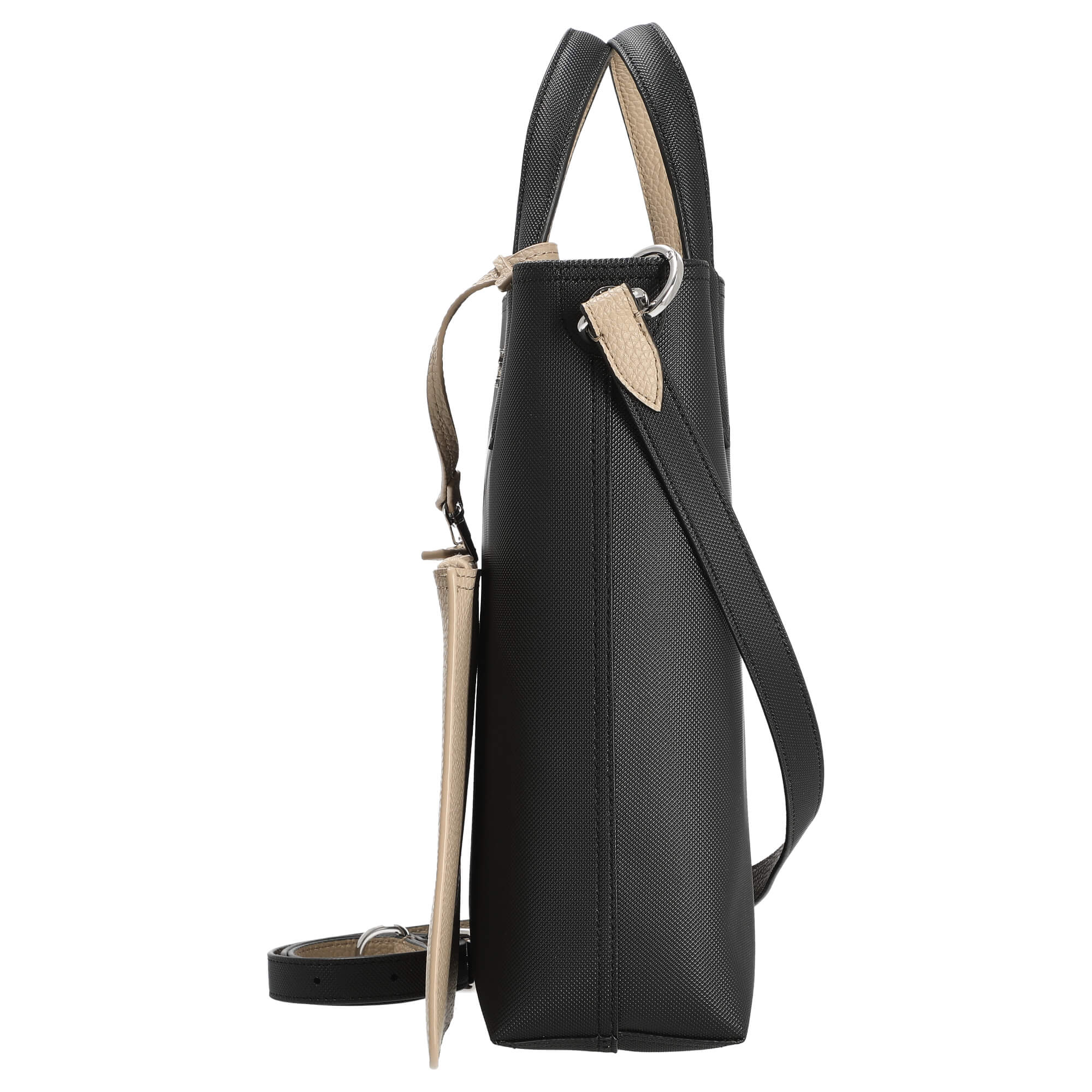 Lacoste Anna - vertical Shopper 29 cm (noir krema) - Image 3
