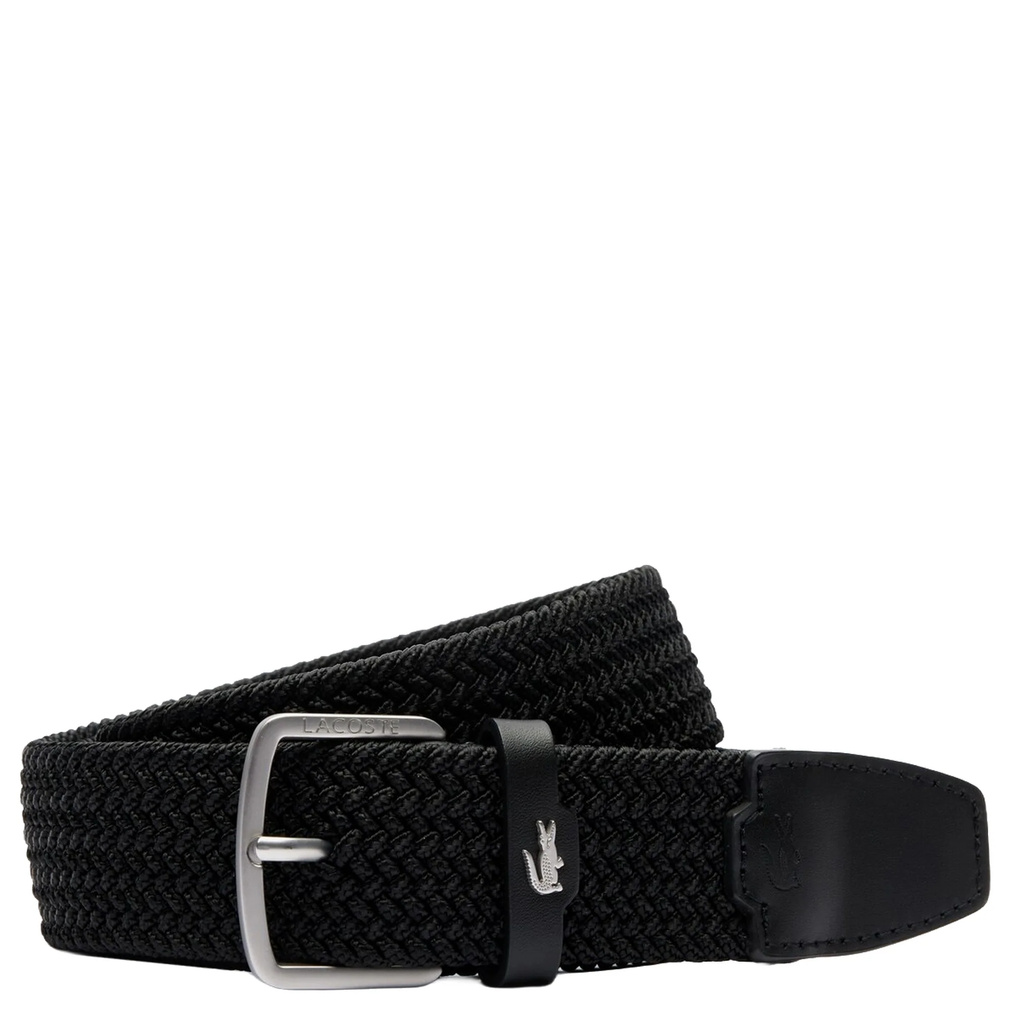 Lacoste Casual - Stretchgürtel 3.5 cm (black, 90 cm)