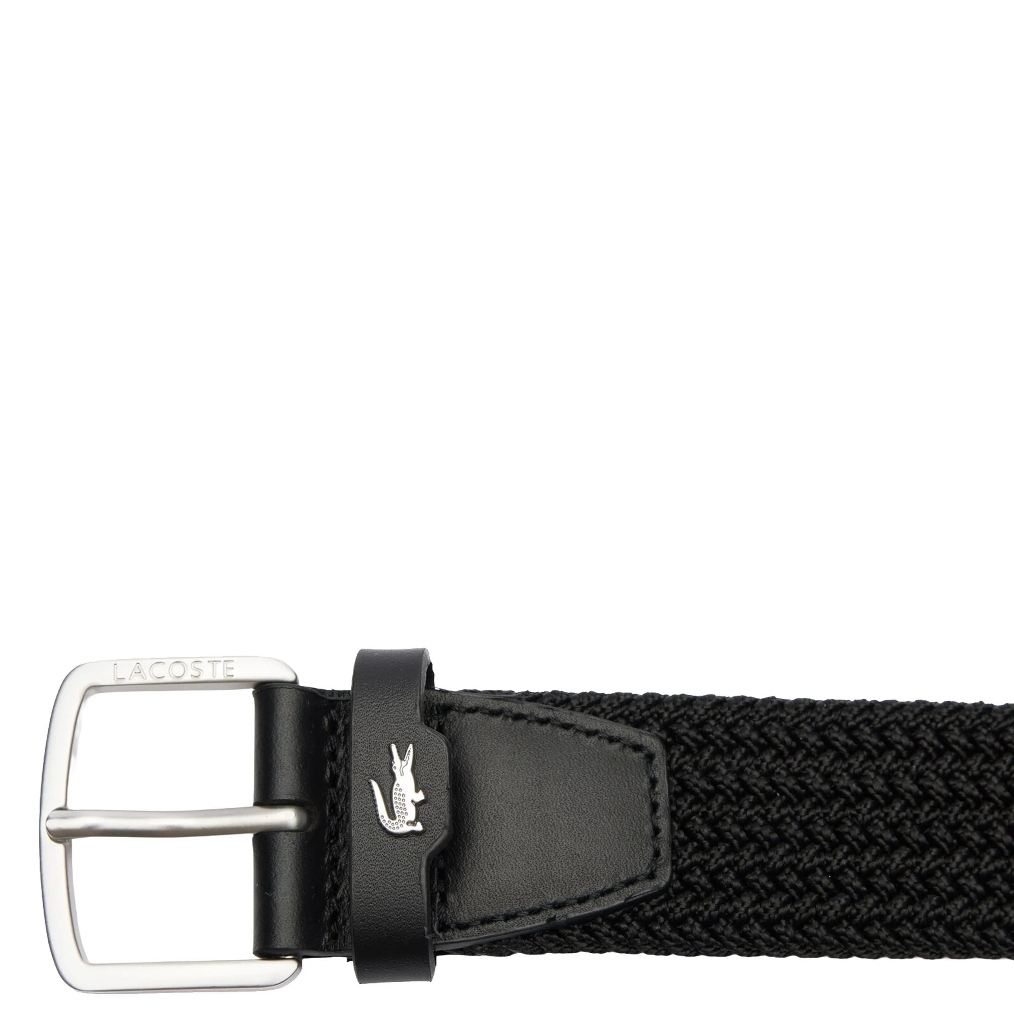 Lacoste Casual - Stretchgürtel 3.5 cm (black, 90 cm) - Image 3