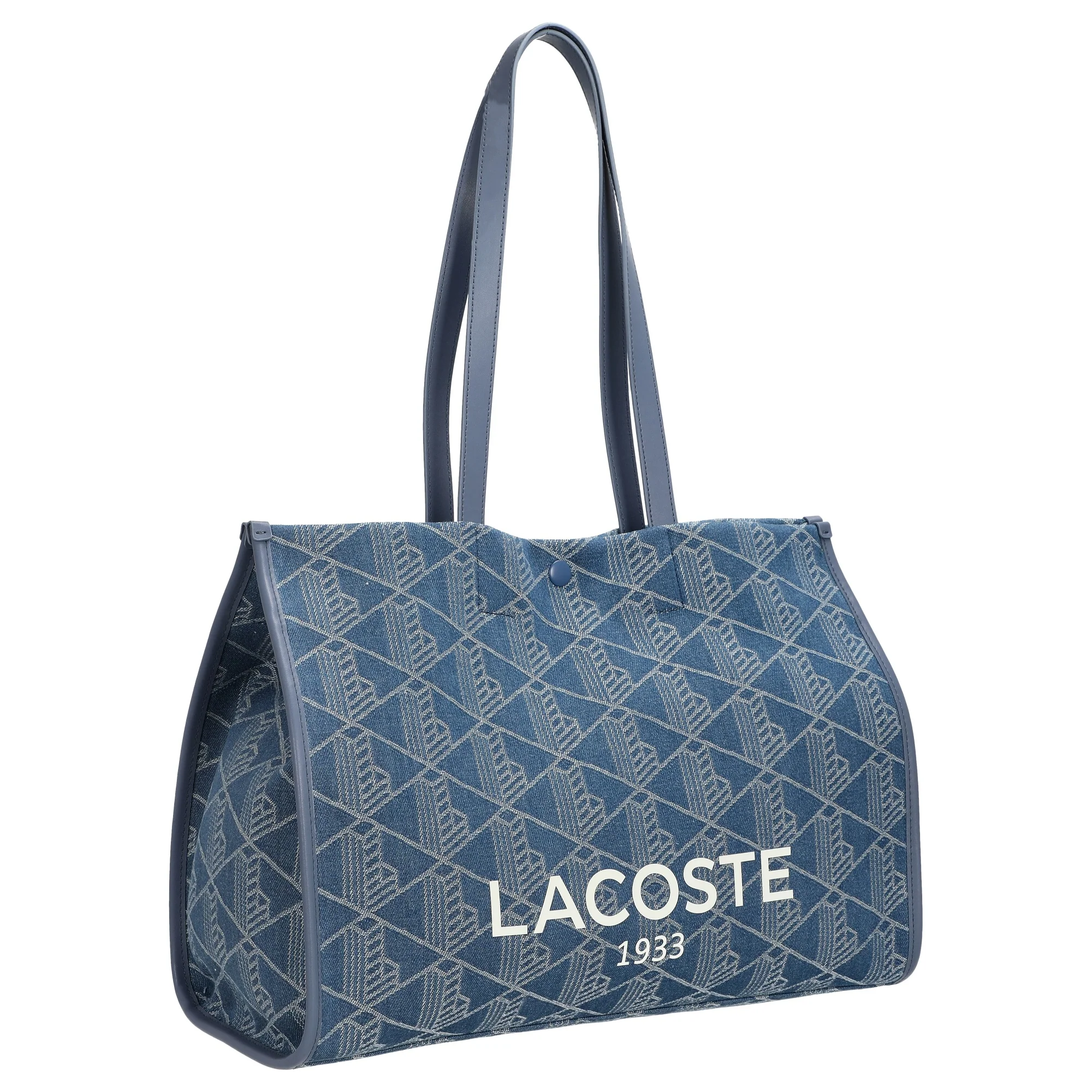 Lacoste Heritage Jacquard - Handtasche 40 cm (mono jacquard denim) - Image 5