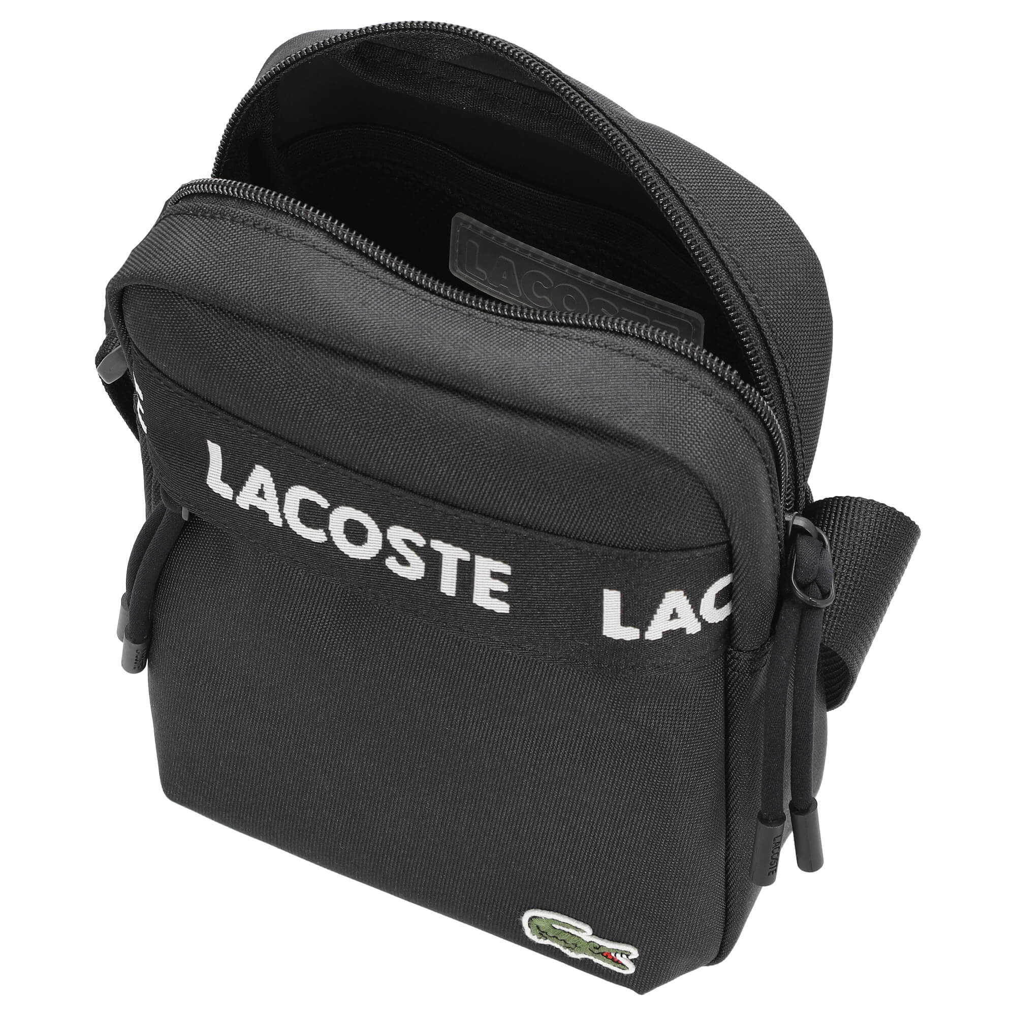 Lacoste Neocroc - Umhängetasche 21 cm (tape noir) - Image 6