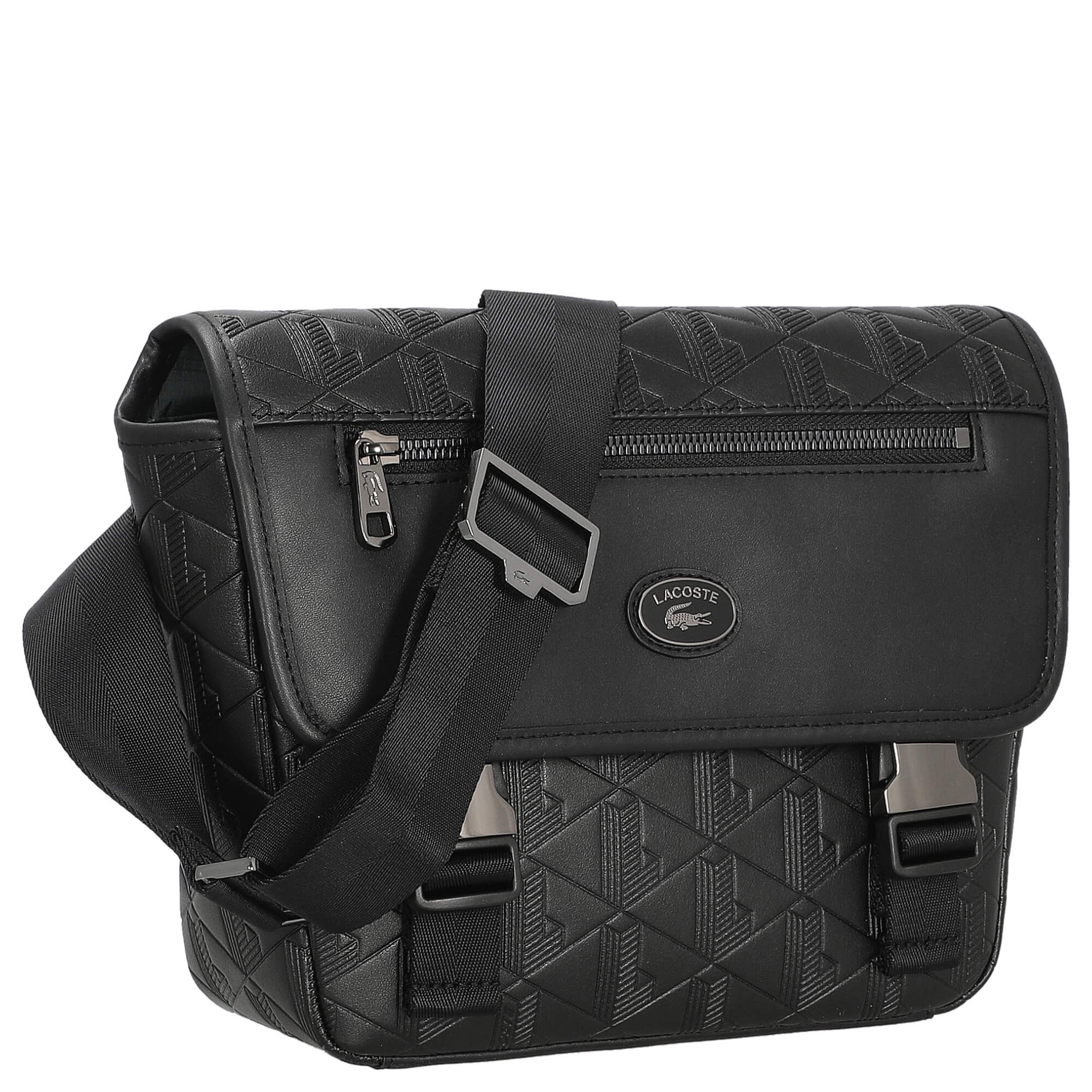 Lacoste Nomogramme - Umhängetasche 28 cm (noir) - Image 5