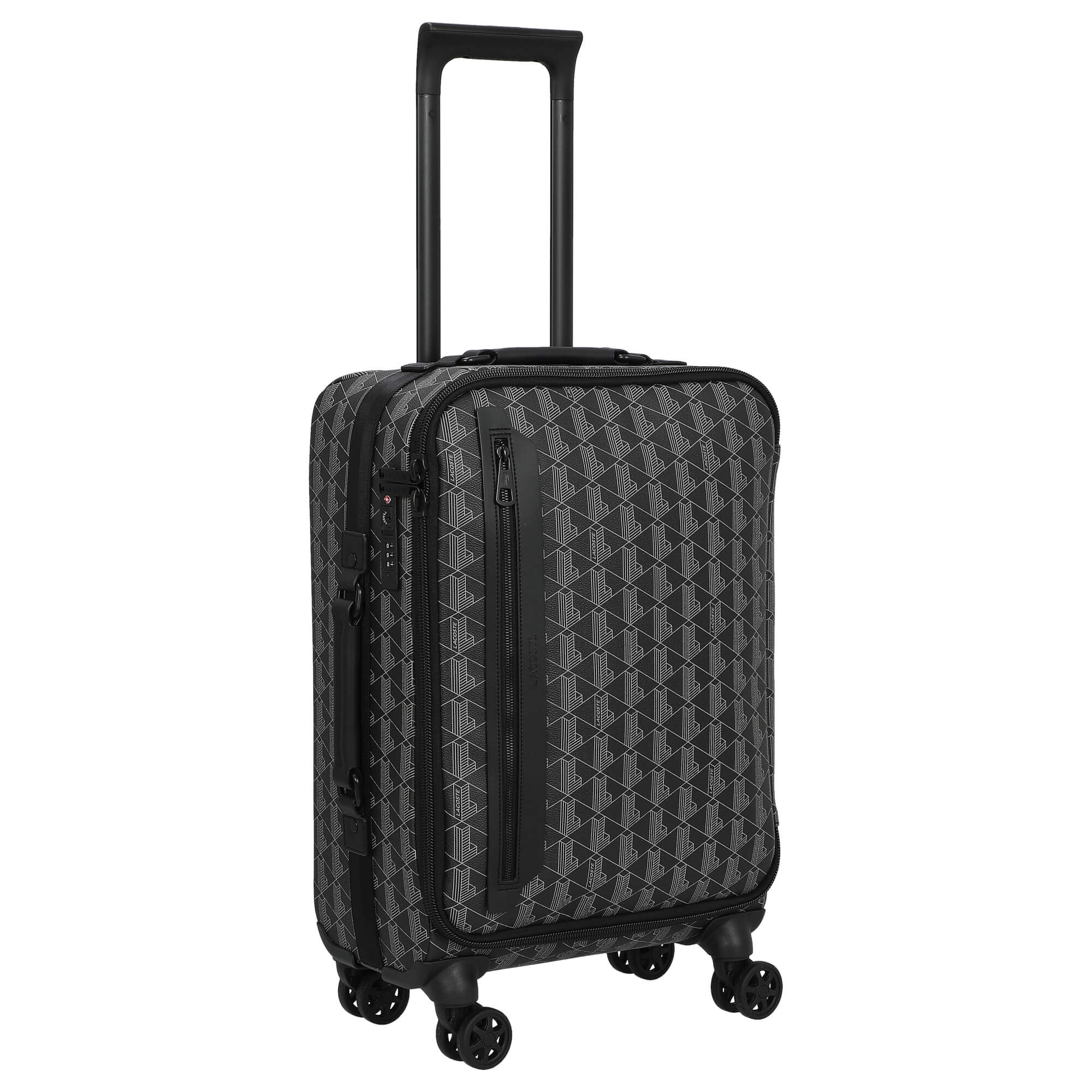 Lacoste The Blend - 4-Rollen-Kabinentrolley 49 cm (monogram noir gris) - Image 5