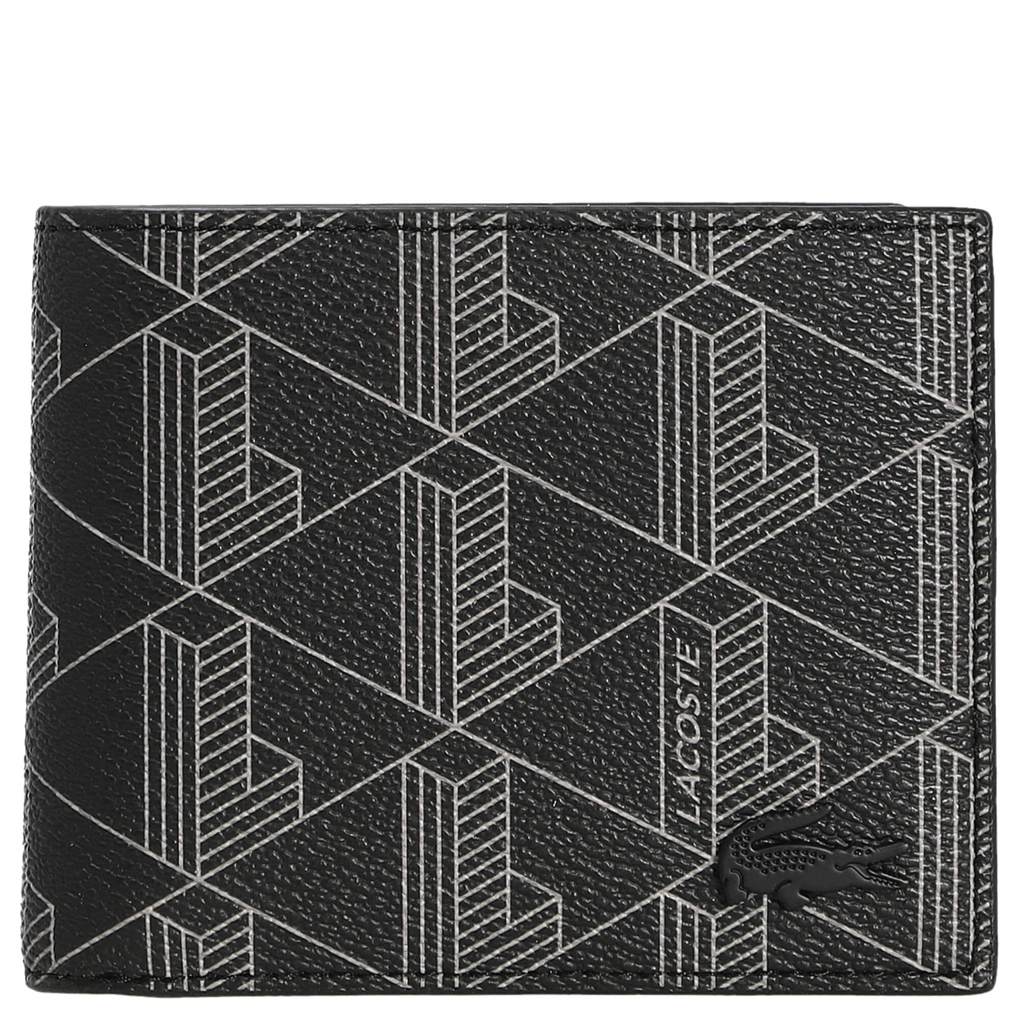 Lacoste The Blend Geschenkset - Geldbörse 3cc und Schlüsselring (monogram noir gris) - Image 3