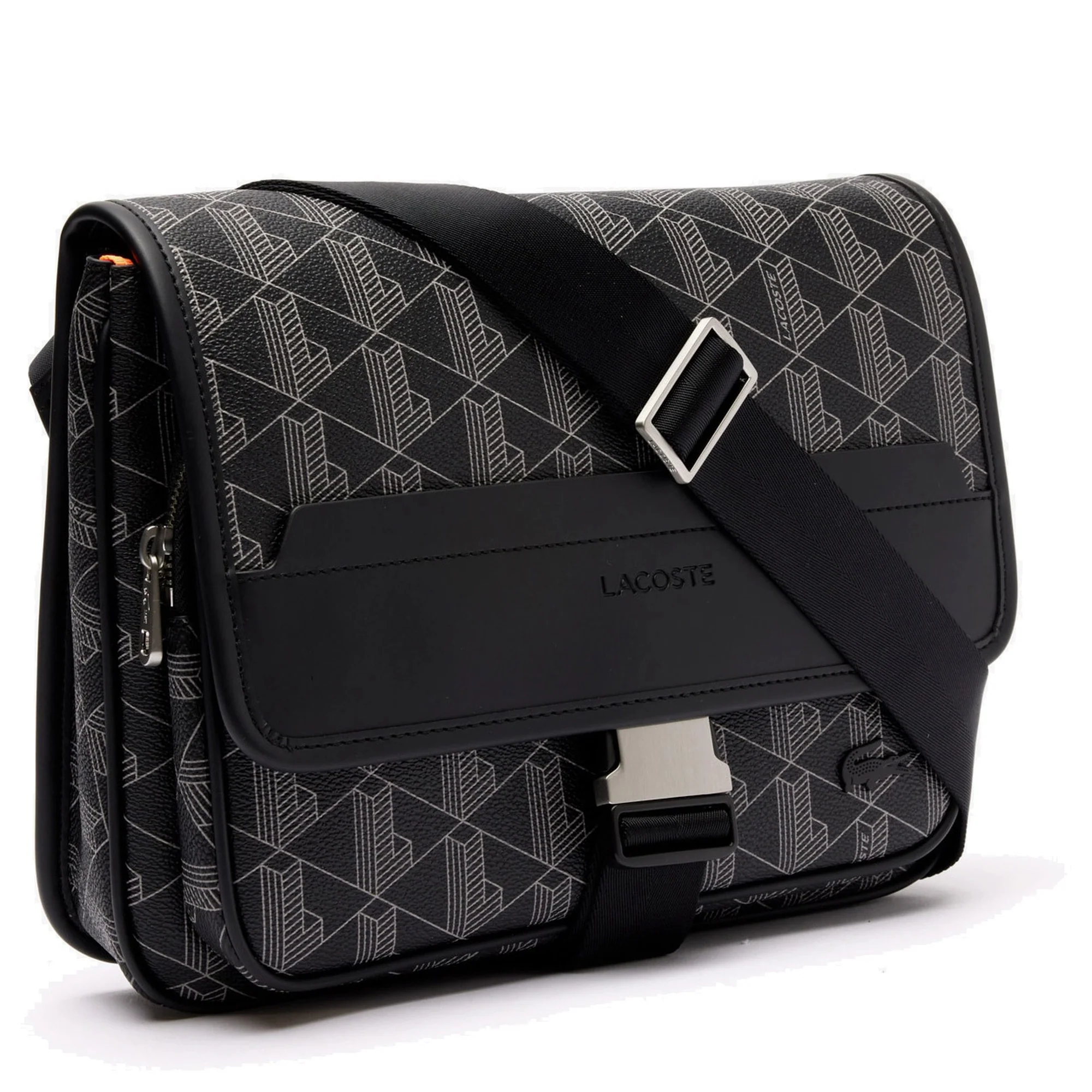 Lacoste The Blend Messenger - Umhängetasche L 29 cm (monogram noir gris) - Image 3