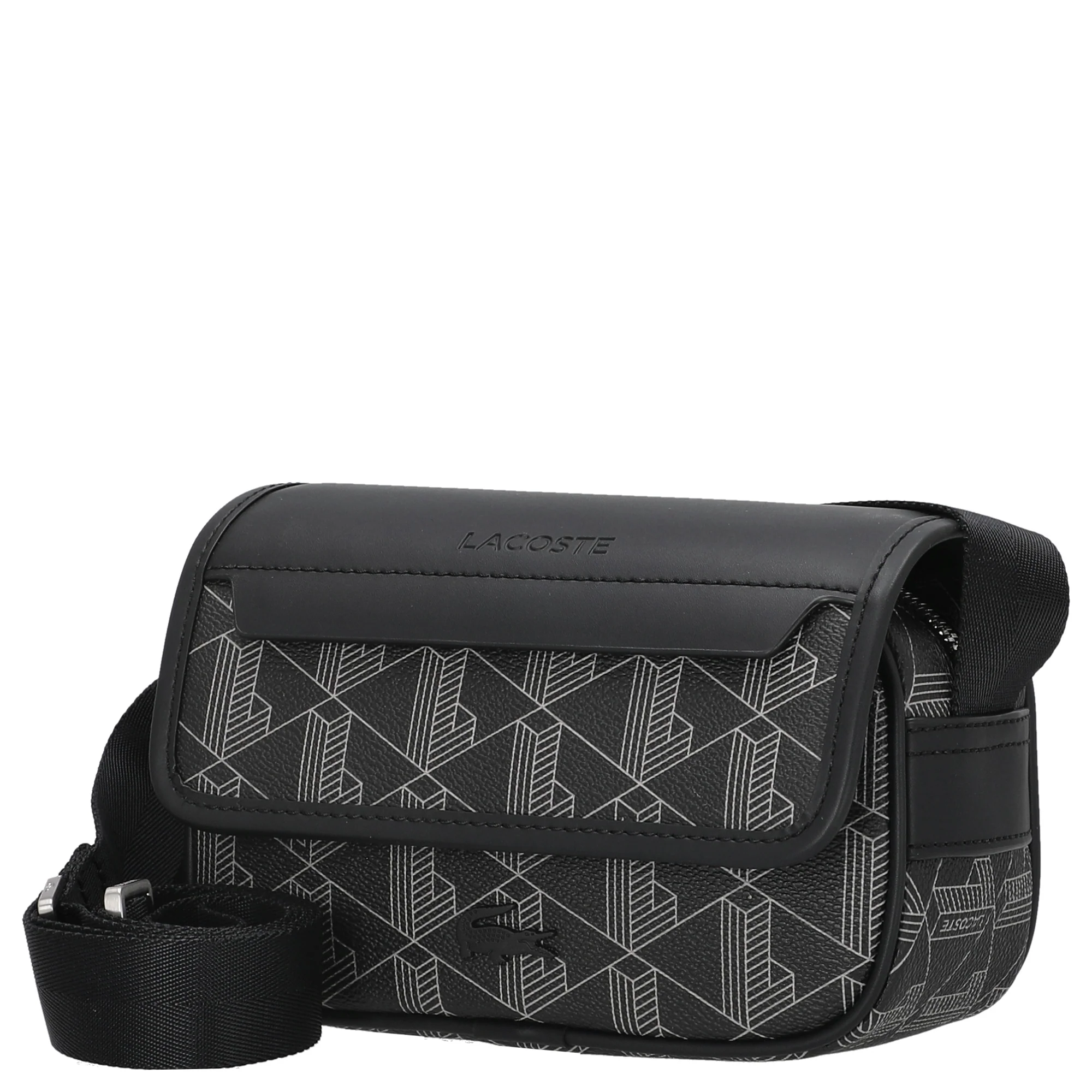 Lacoste The Blend Mini - Umhängetasche 19 cm (monogram noir gris) - Image 2
