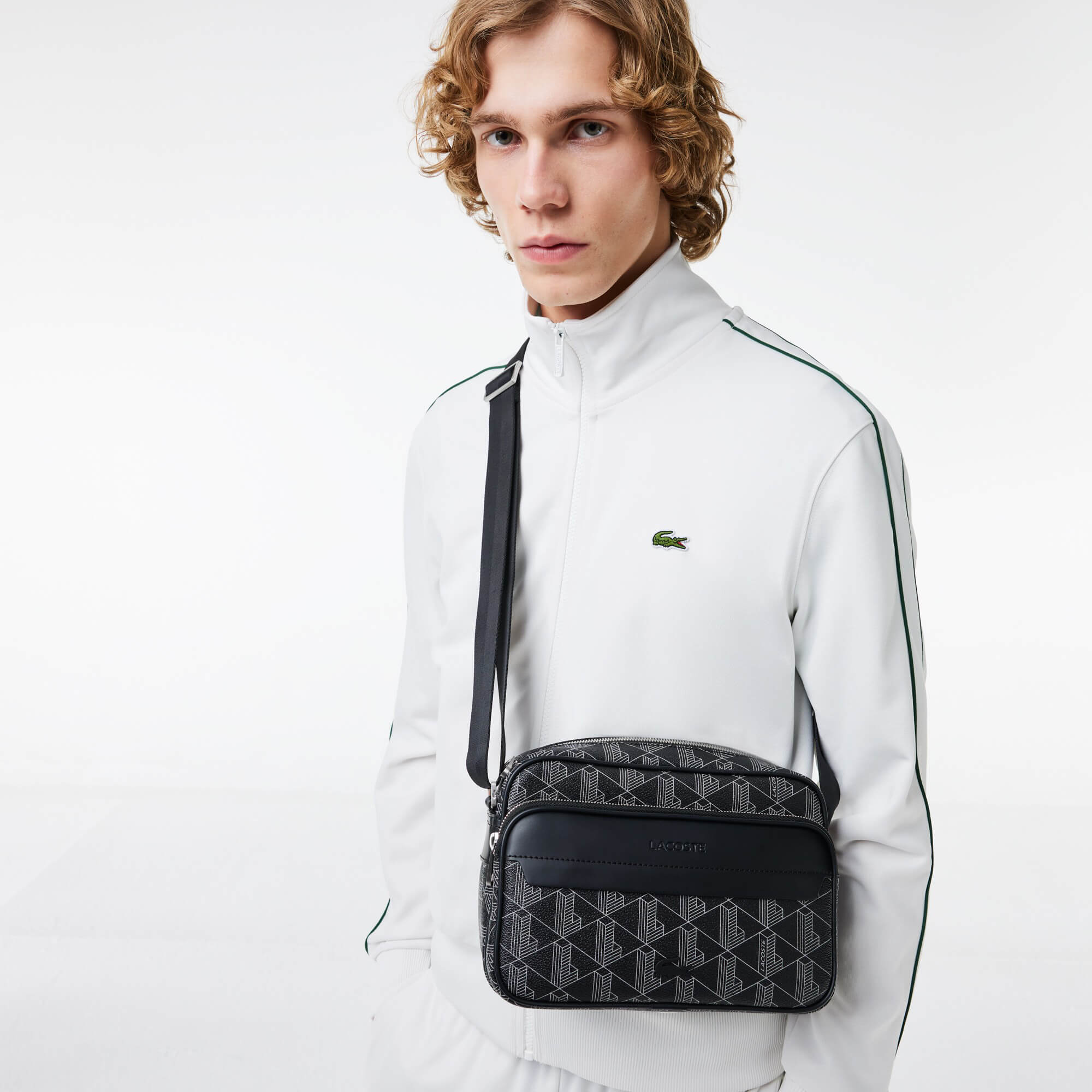 Lacoste The Blend Reporter - Umhängetasche 24 cm (monogram noir gris) - Image 6