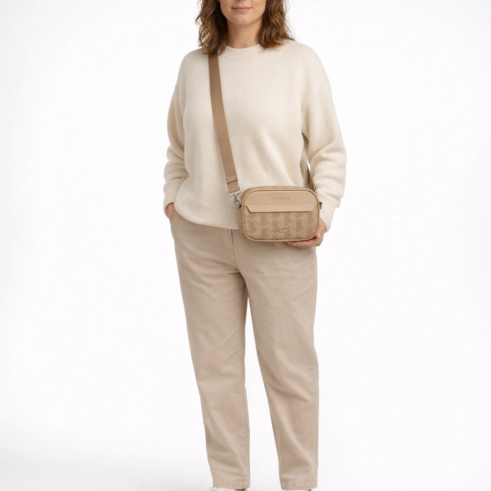 Lacoste The Blend Reporter - Umhängetasche S 19 cm (mono viennois otter) - Image 7