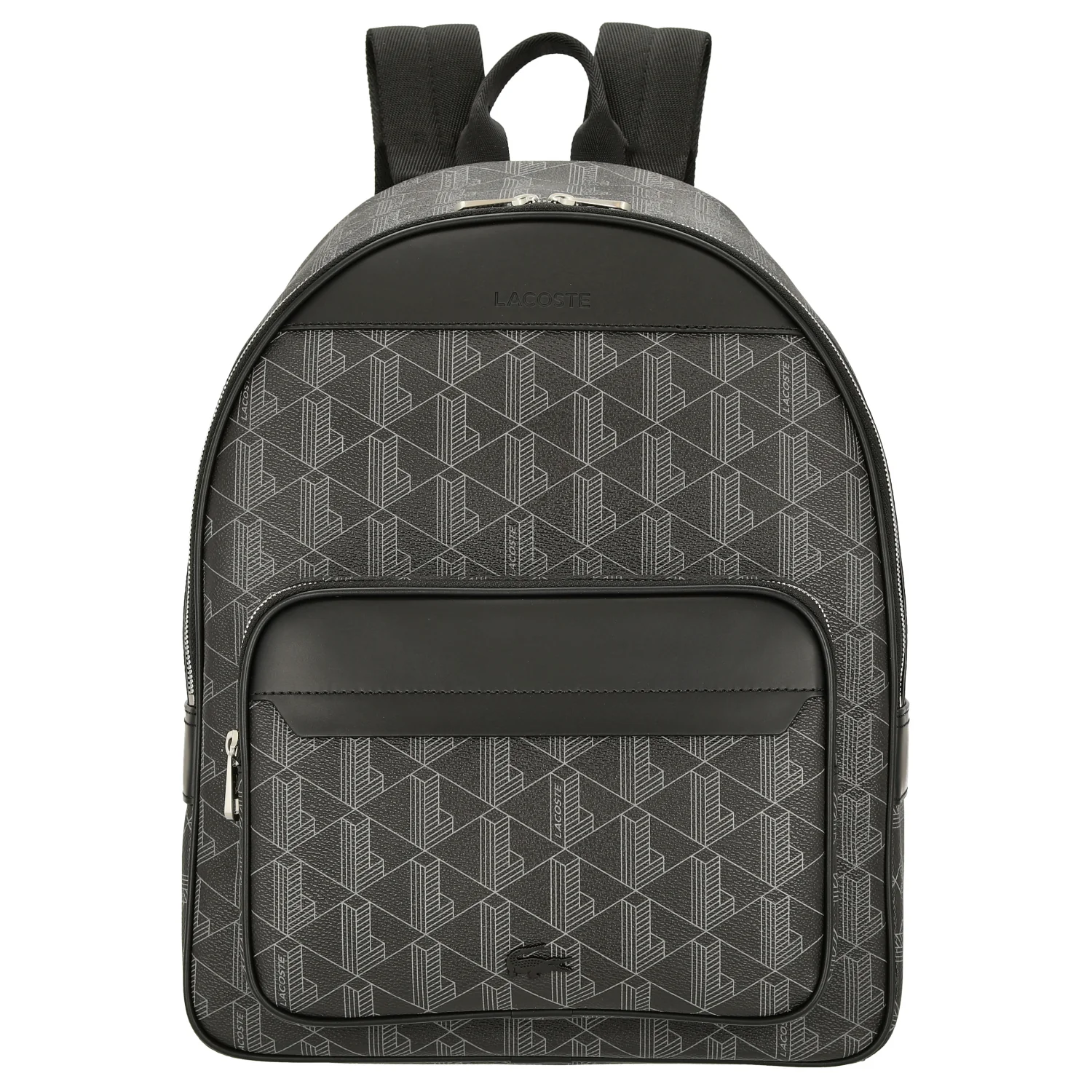 Lacoste The Blend - Rucksack aus Canvas 40 cm (allover monogram black)