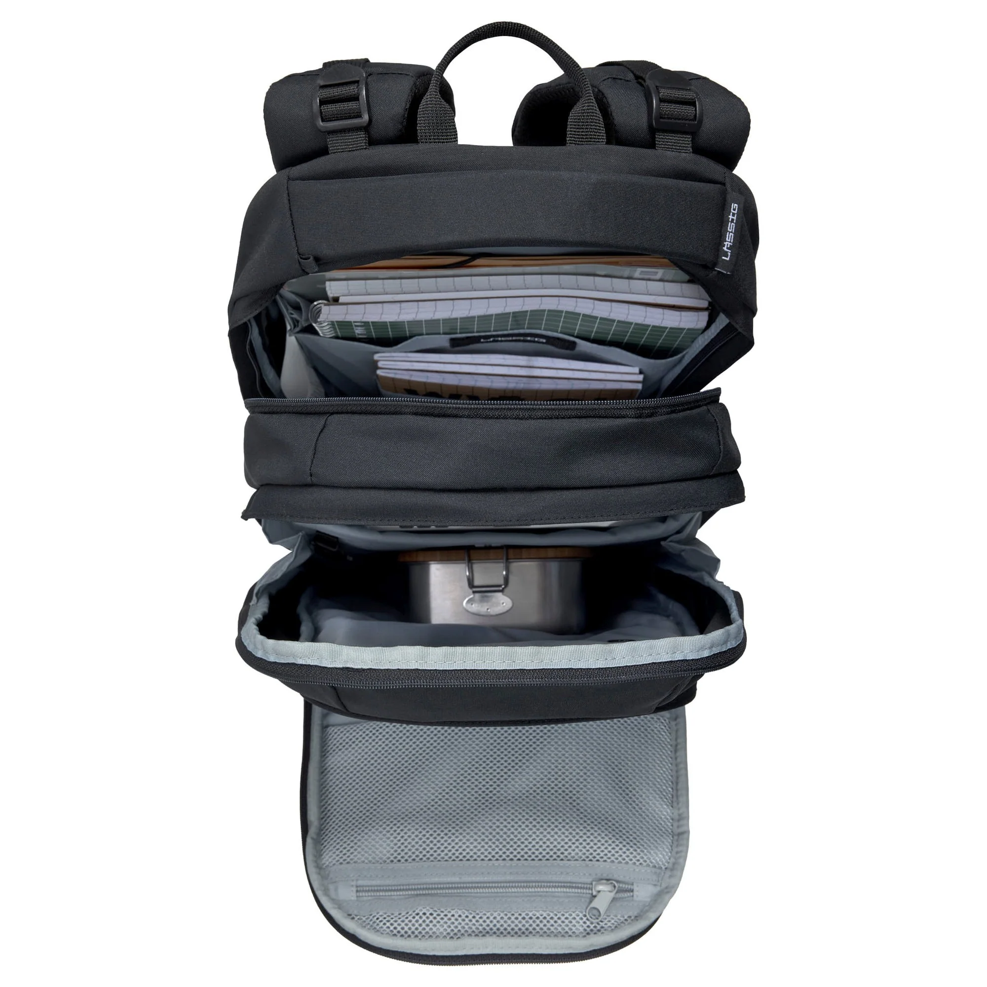 Lässig Bold Origin - Schulrucksack 46.5 cm (Black) - Image 4