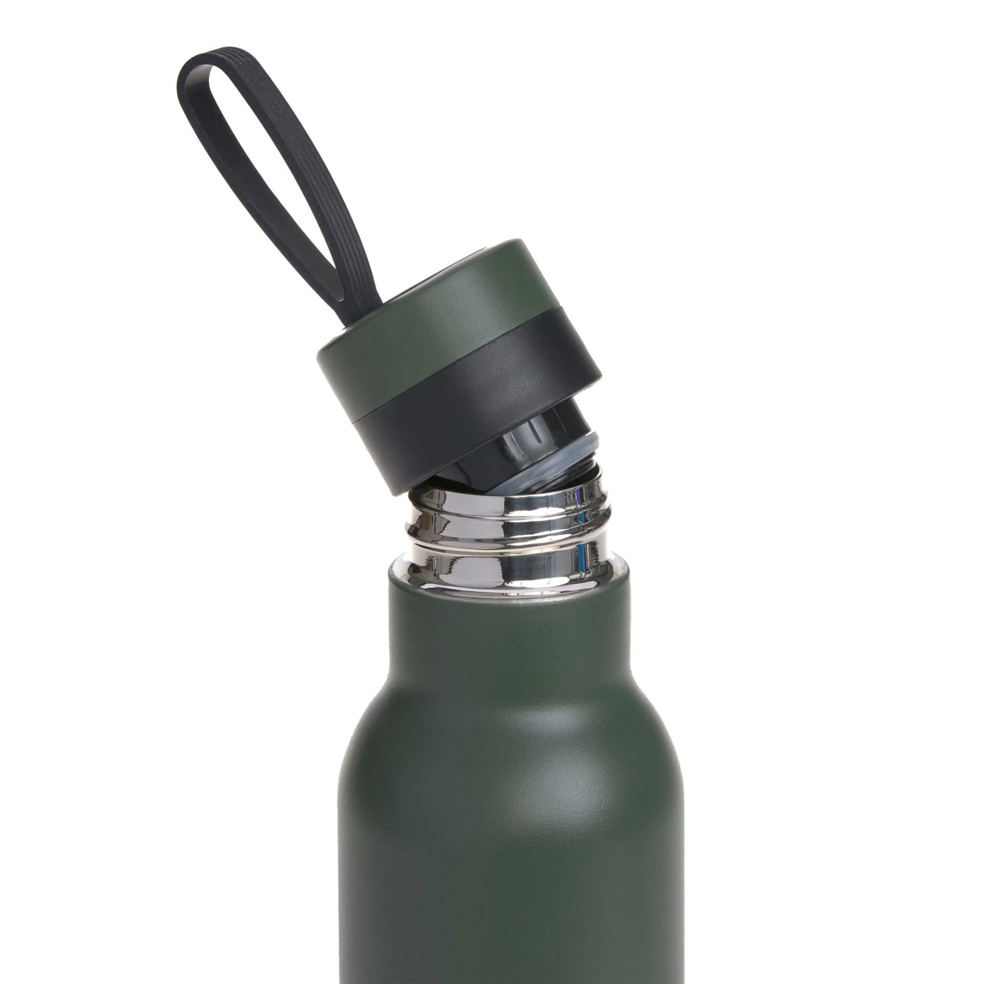 Lässig Double Walled Bottle Stainless Steel Bold - Trinkflasche (Dark Olive) - Image 3