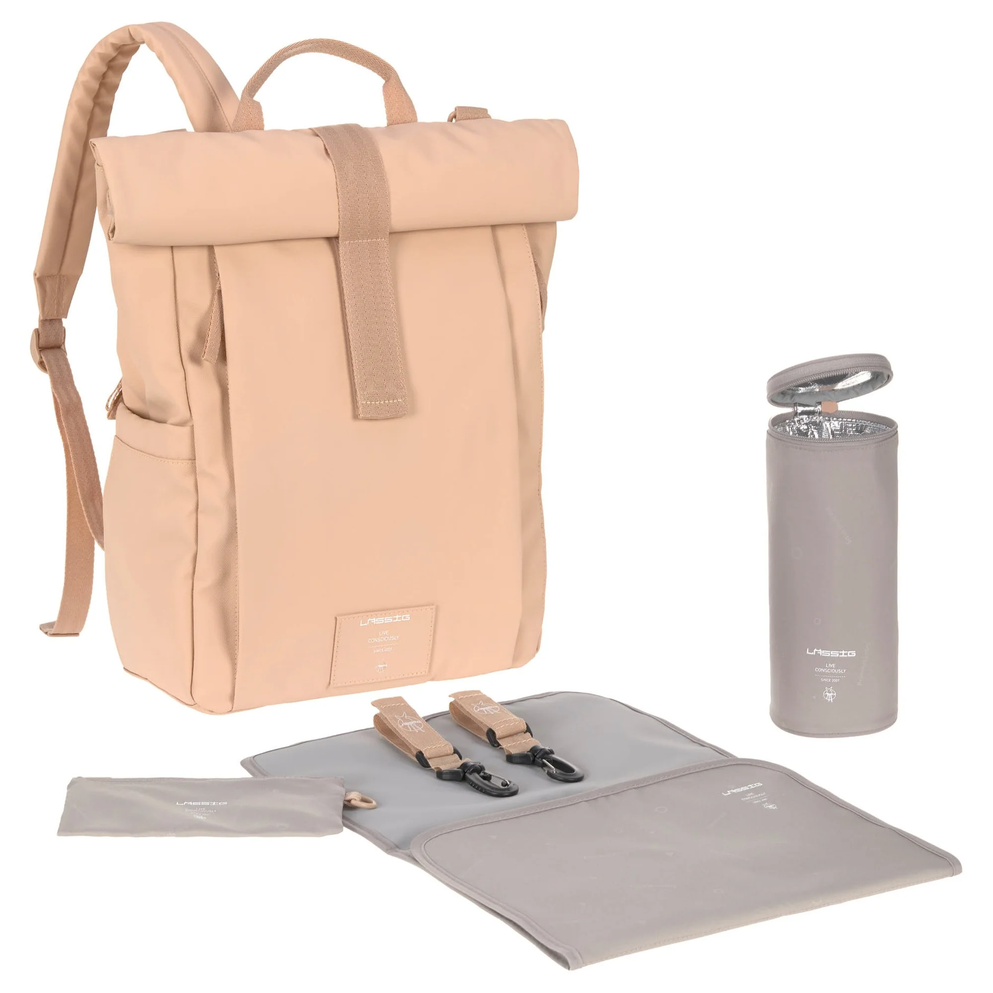 Lässig Green Label Rolltop Up - Wickelrucksack 42 cm (peach rose) - Image 5