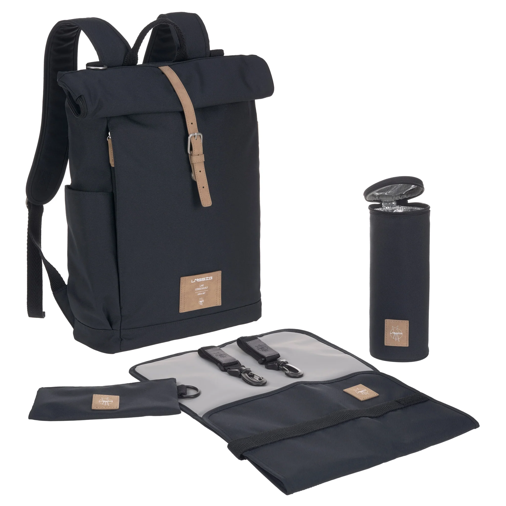 Lässig Green Label Rolltop - Wickelrucksack 46 cm (night blue) - Image 5