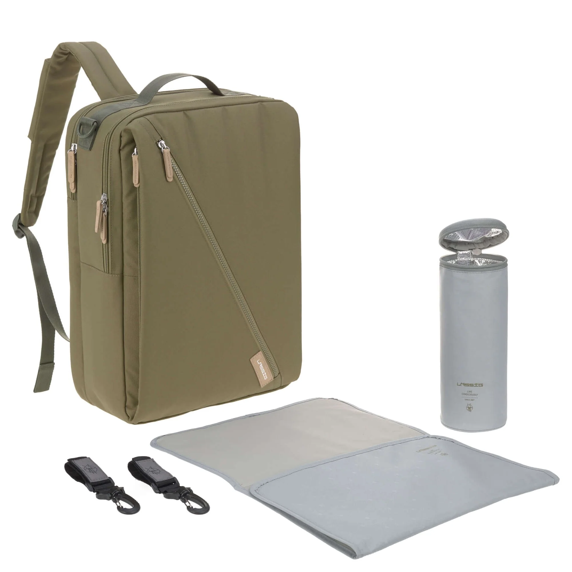 Lässig Green Label Tidy Talent - Wickelrucksack 15" 45 cm (olive) - Image 5
