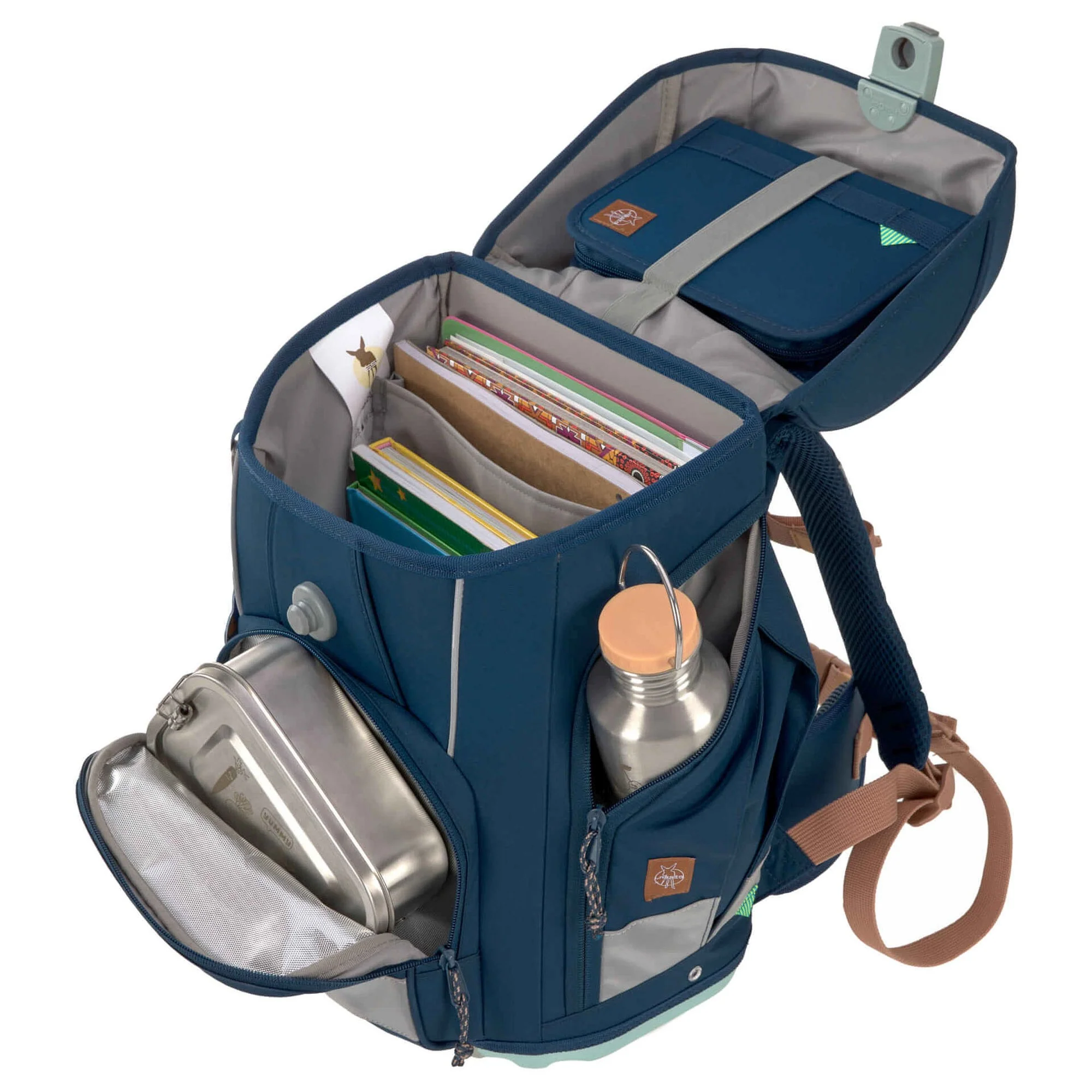 Lässig School Set Boxy Unique - Schulranzen Set 7tlg. (Navy) - Image 5