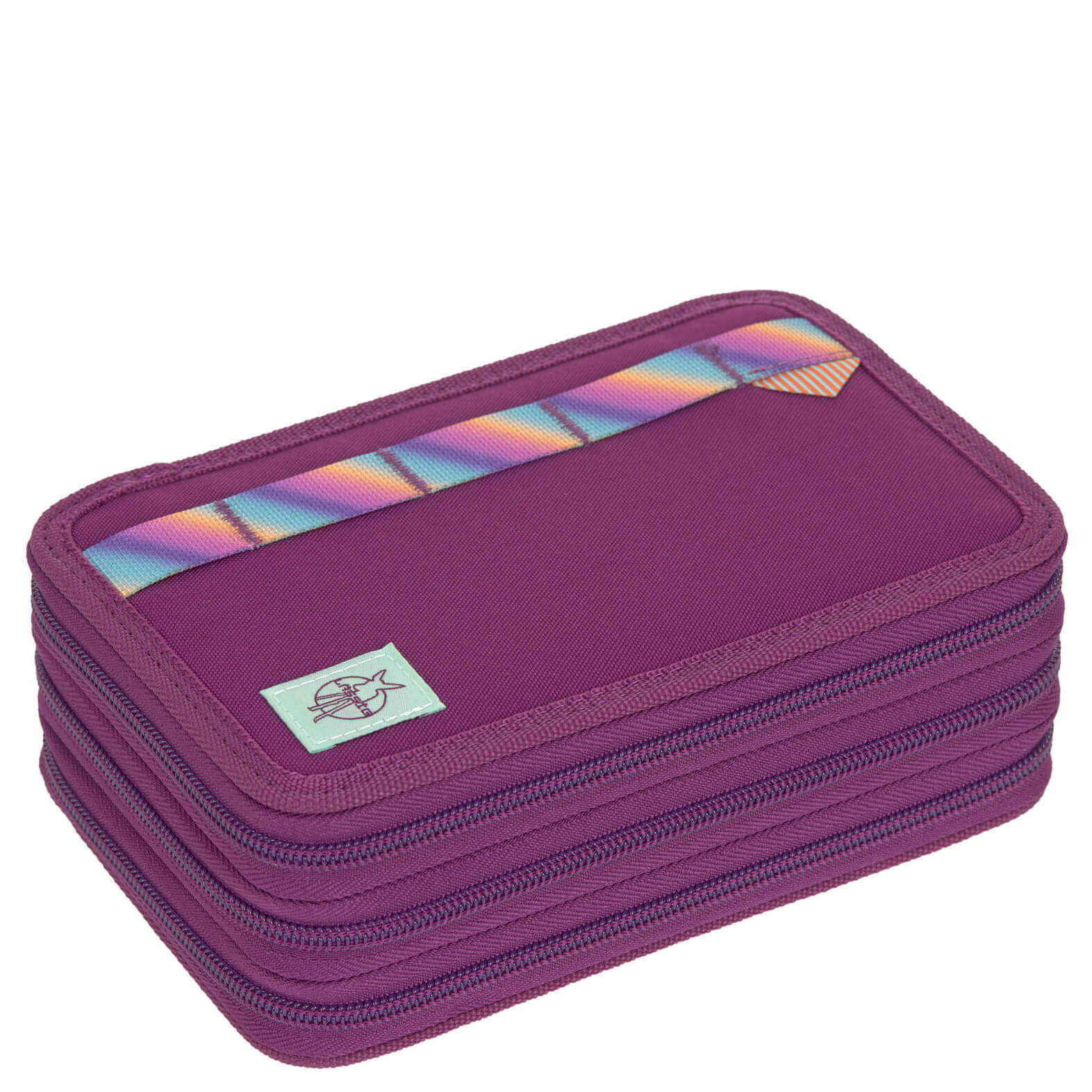 Lässig School Triple Pencil Case - Mäppchen (Unique Lilac)