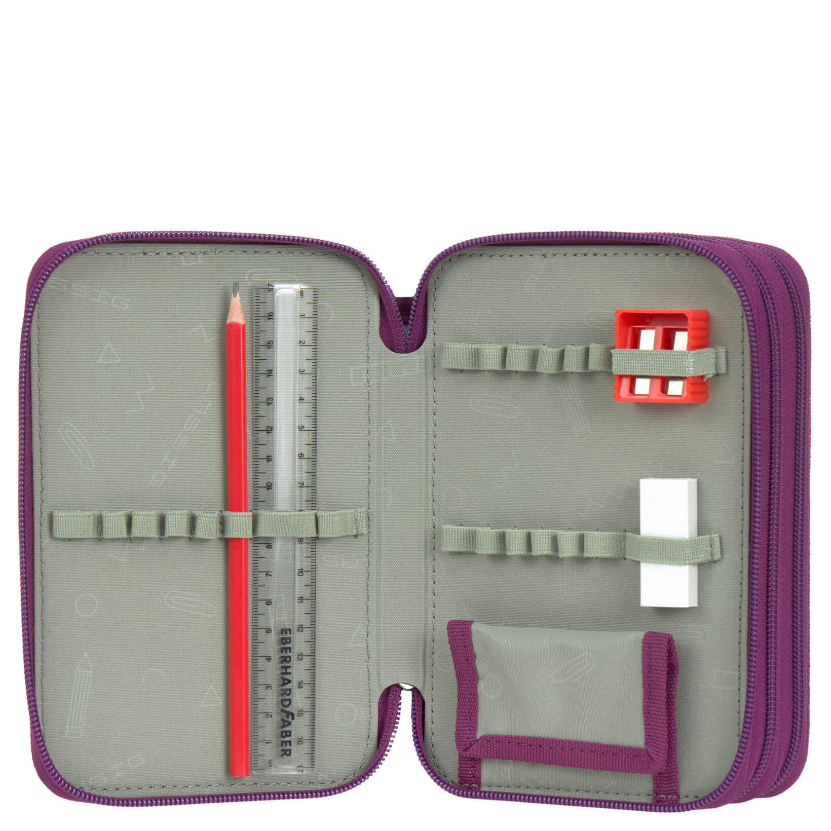Lässig School Triple Pencil Case - Mäppchen (Unique Lilac) - Image 4